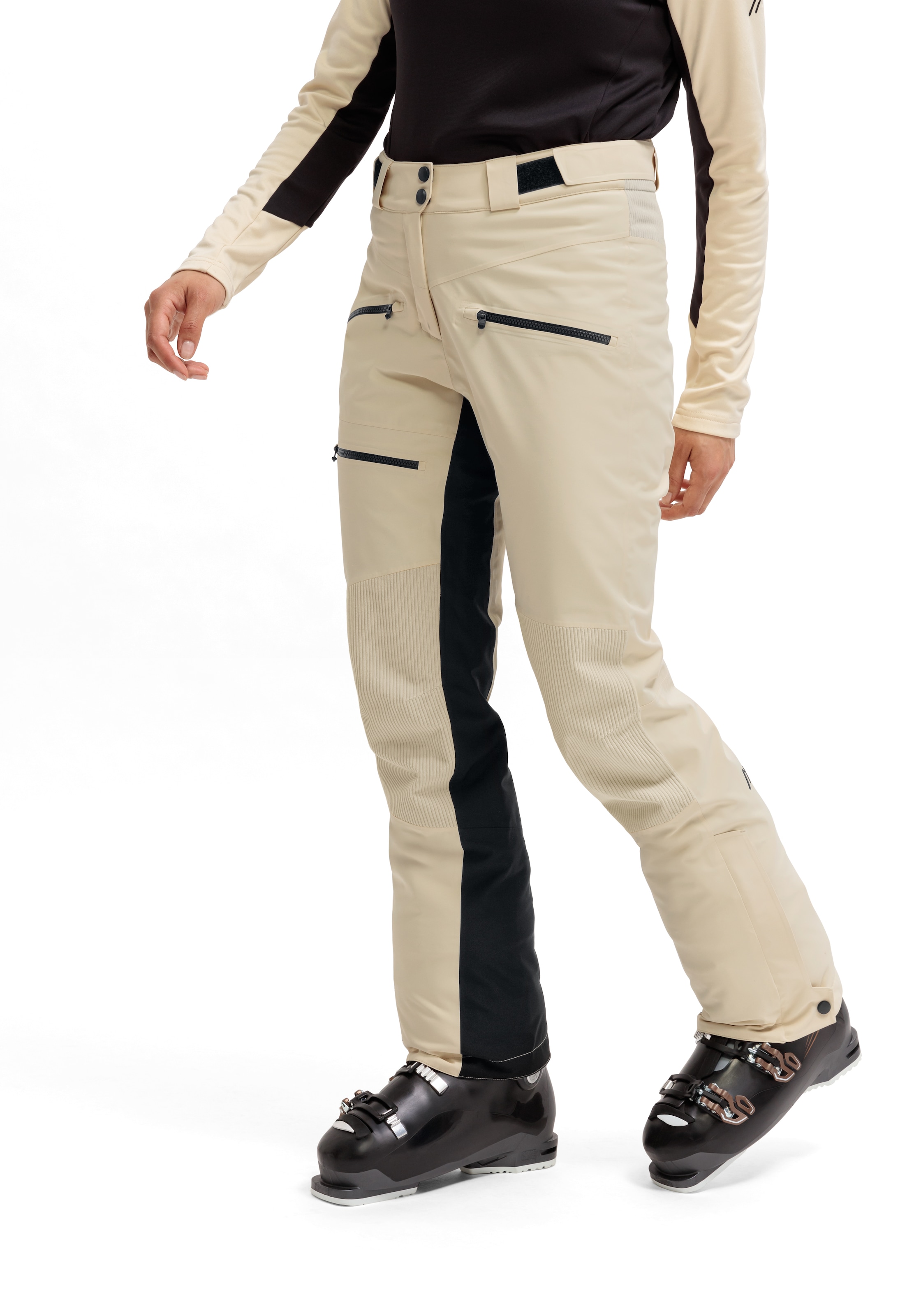 Maier Sports Pantalon de ski »Whiteglam Pants W«  pantalon de neige femme respirant et imperméable coupe régulière