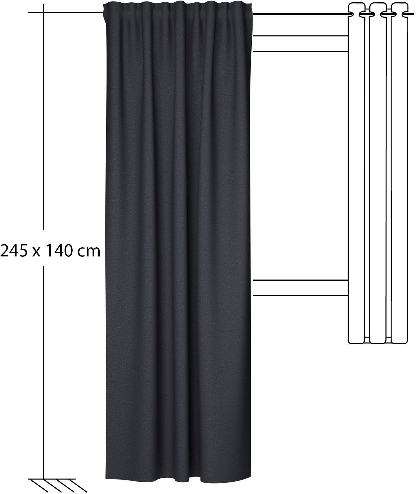 HOMING Vorhang »Silan« verdeckte Schlaufen 1 Stk. tlg. Thermovorhang Wärmevorhang Silan