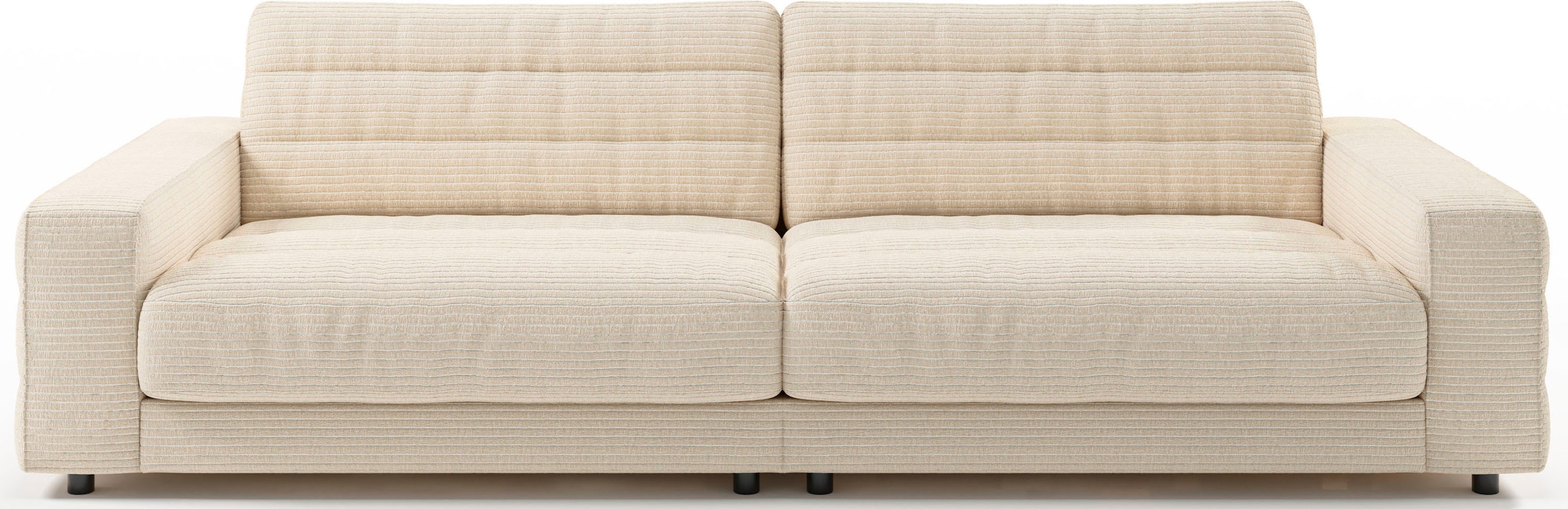 3C Candy Big-Sofa »Stripes Megasofa, tolle Verarbeitungsdetails, bequem, Breite 296cm« Lose Rückenkissen, mit feiner Quersteppung