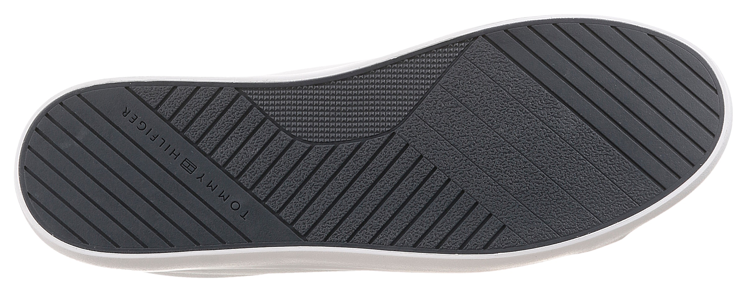 Tommy Hilfiger Sneaker »TH HI VULC CORE LOW LTH II ESS«  , Freizeitschuh, Halbschuh, Schnürer in schmaler Form