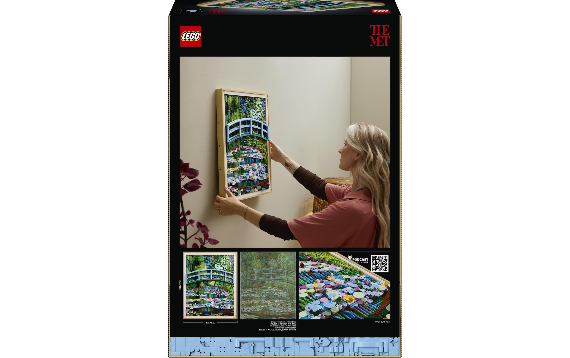 LEGO® Konstruktionsspielsteine »Claude Monet – Brücke über einen Seerosenteich (31220), LEGO ART«