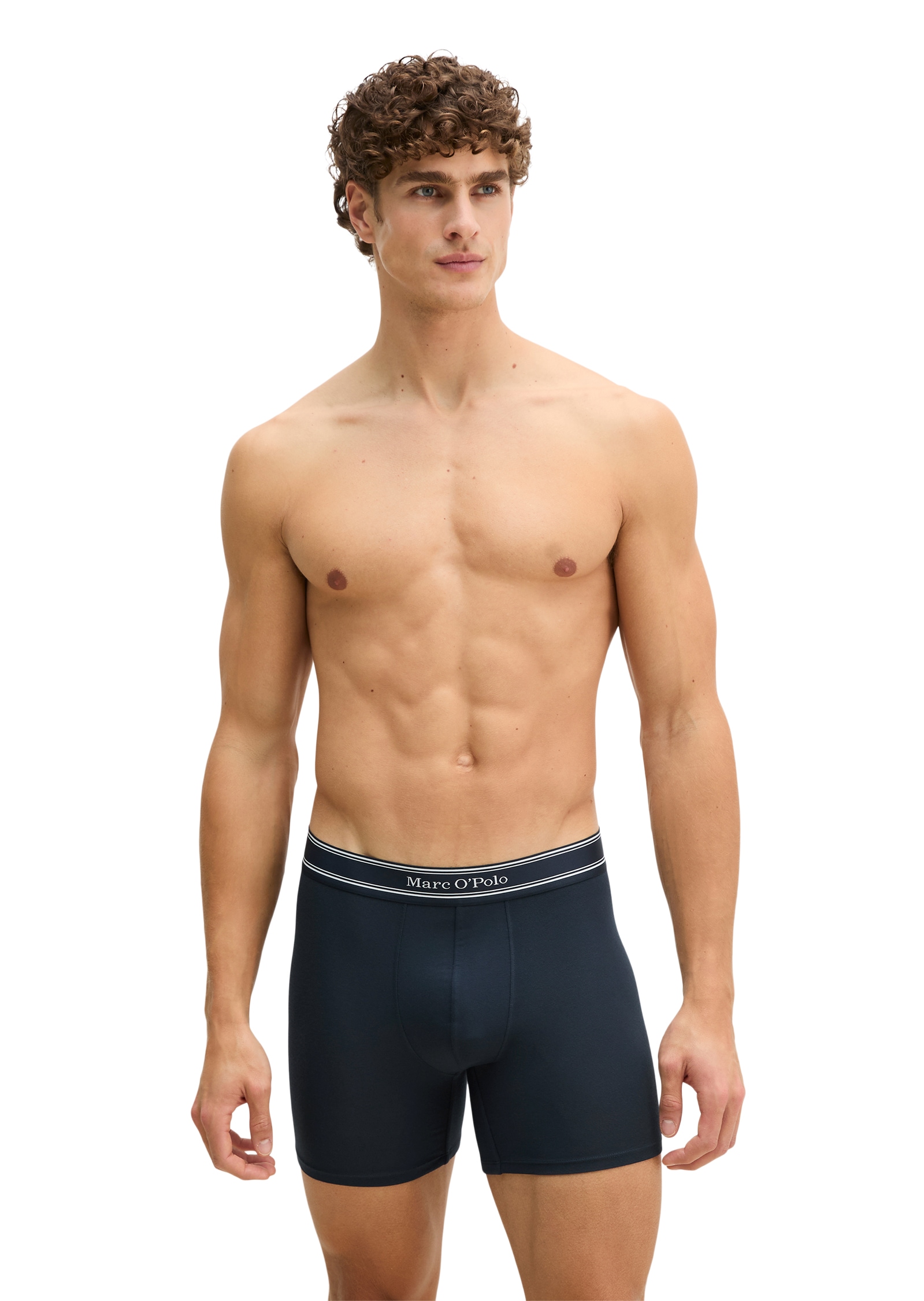 Marc O'Polo Pantalon rétro »Modal« 3er Pack,  mit etwas längerem Bein, Logobund, ohne Eingriff