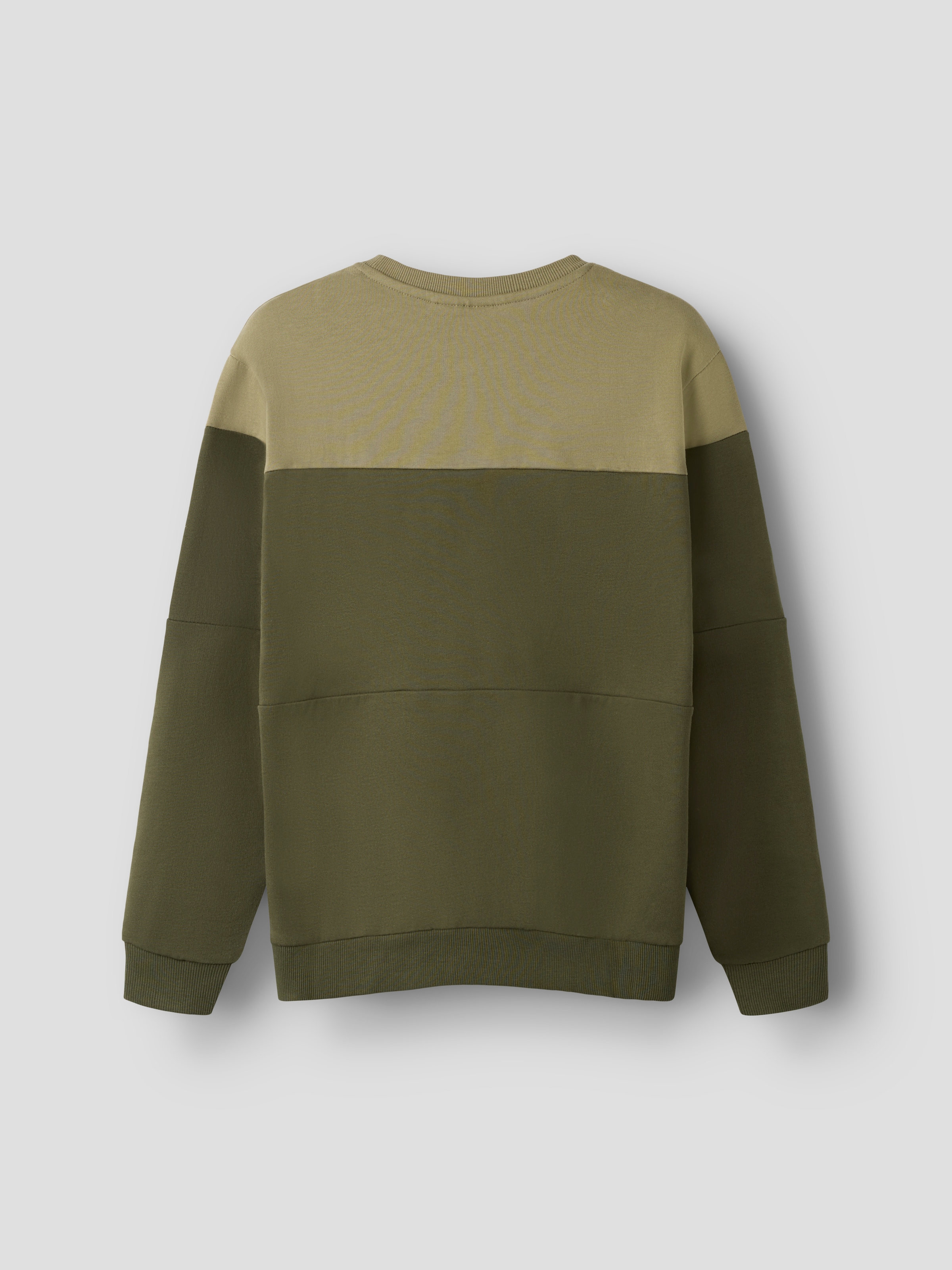 Name It Sweat-shirt »NKMVEMIL LS NREG SWEAT BRU«, coton, coupe régulière, colorblock, imprimé
