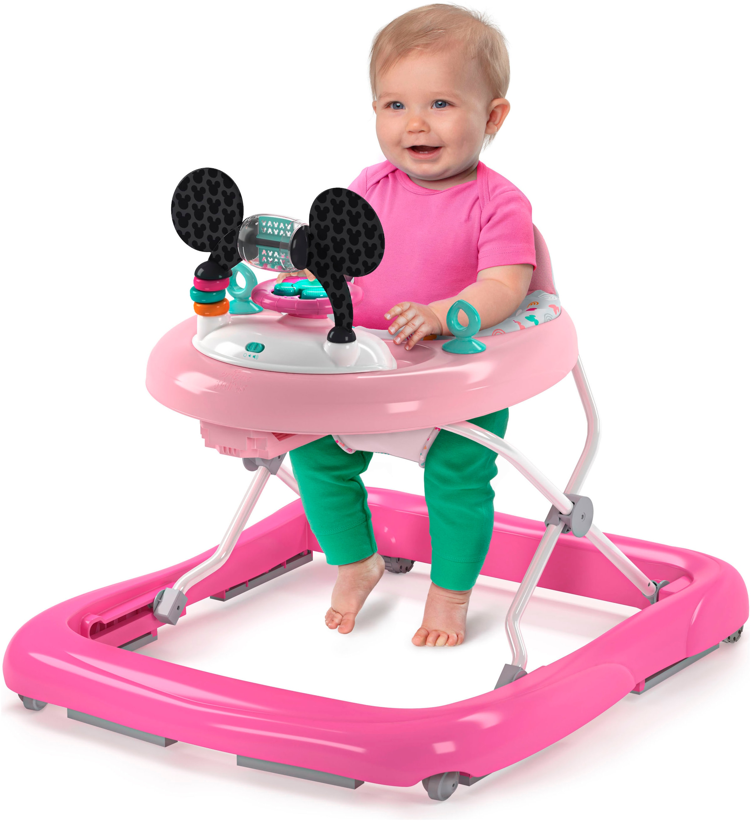 Bright Starts Lauflernhilfe »MINNIE MOUSE Tiny Trek™ Walker, Forever Besties™, 2-in-1 Walker« mit Licht und Sound