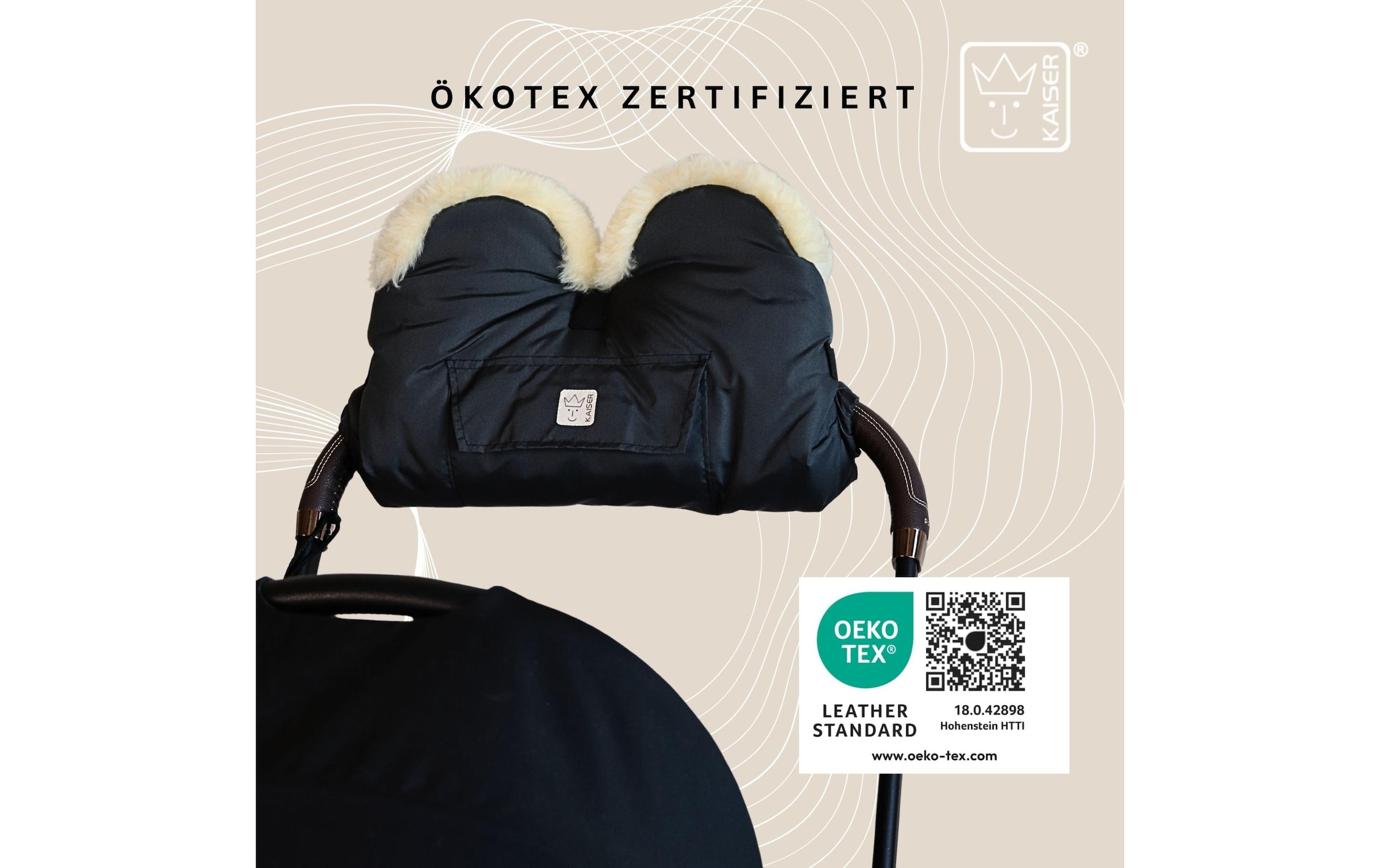 Kaiser Kinderwagen-Handwärmer »Lammfell Big« Handwärmer für den Kinderwagen