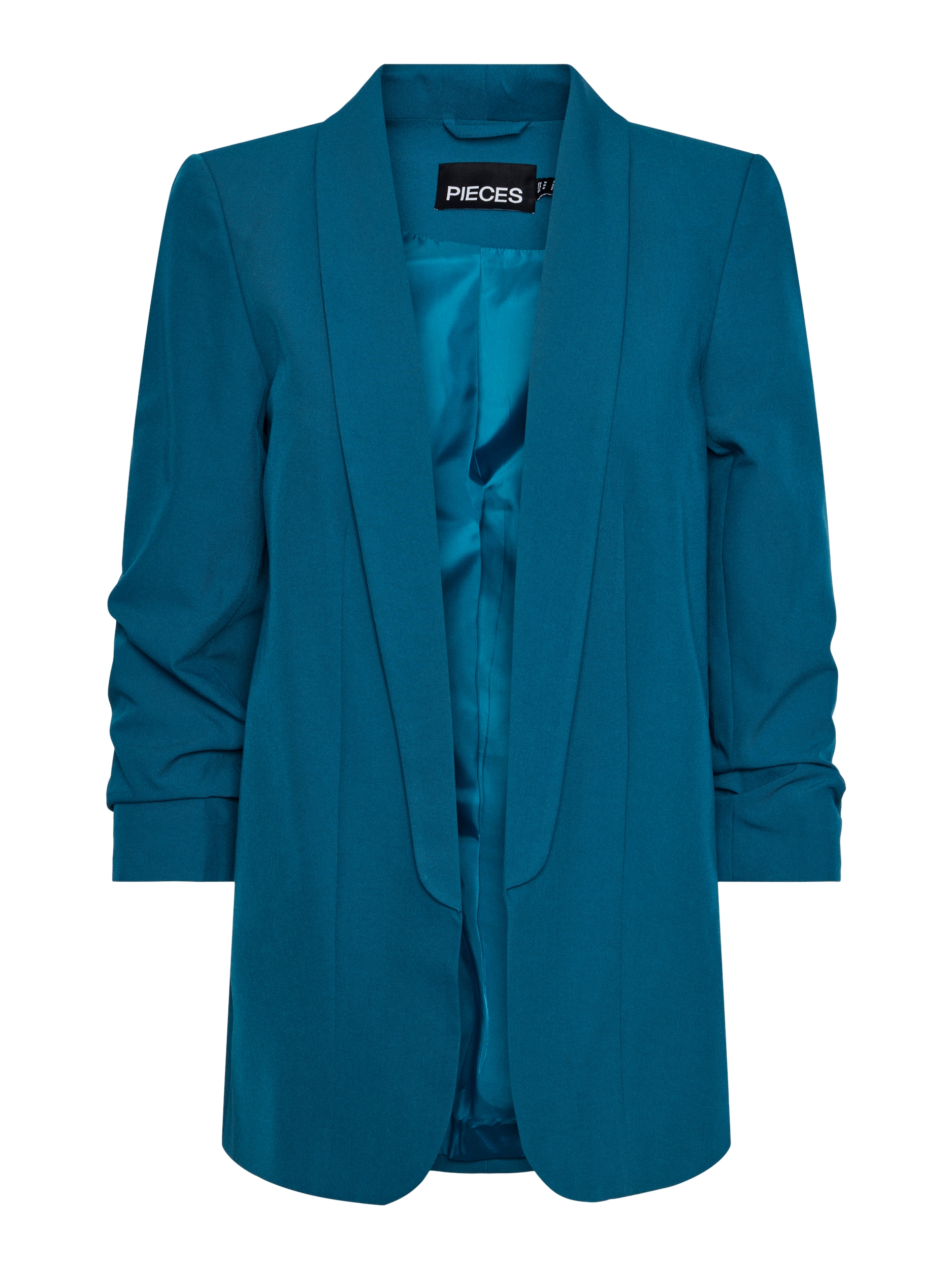 pieces Blazer chemisier »PCBOSELLA 3/4 BLAZER NOOS« Materialmix, regular fit