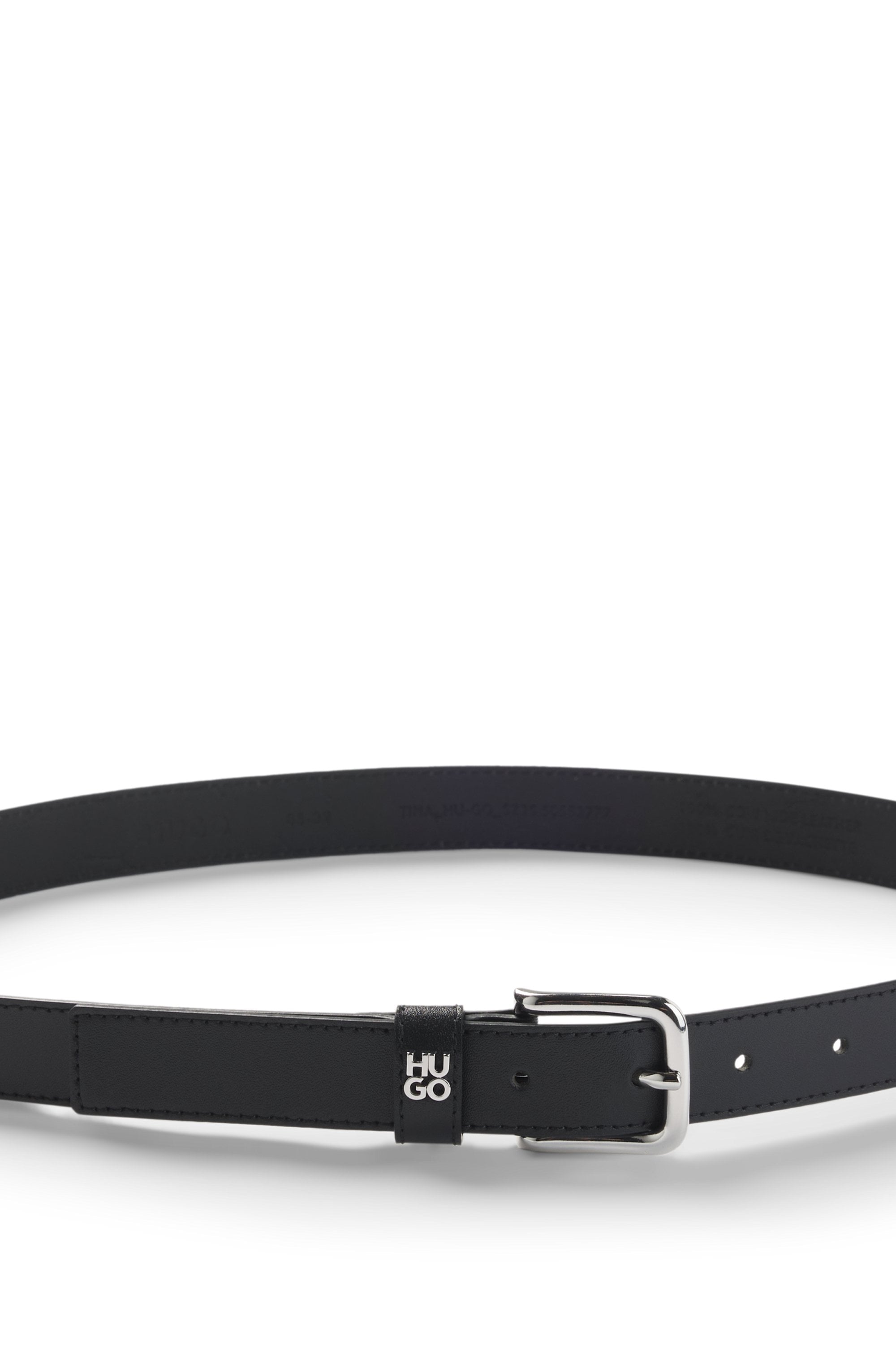 HUGO Ledergürtel »Tina HU-GO« mit Logo-Pin