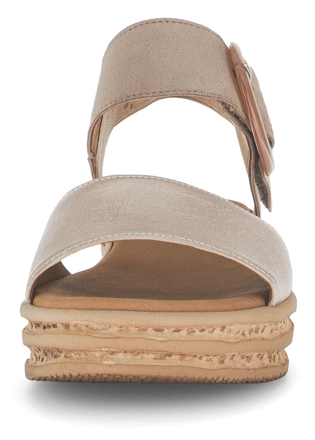 Gabor Sandales compensées  , Sommerschuh, Riemchensandale, Klettverschluss unter der Zierschnalle