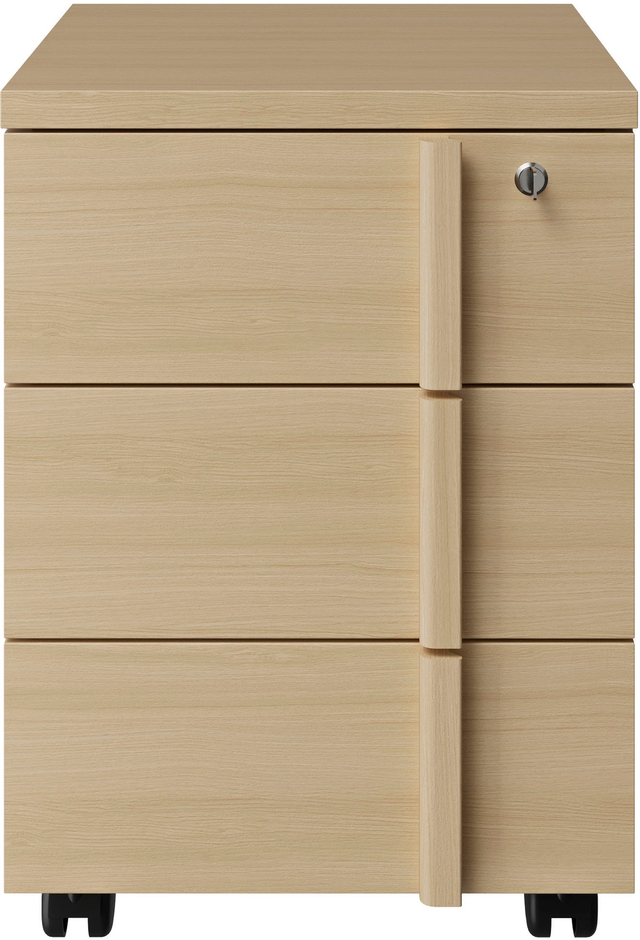 Gami Armoire à rideau »ITALIC« Fonctionnel et mobile – s'adapte parfaitement sous votre bureau