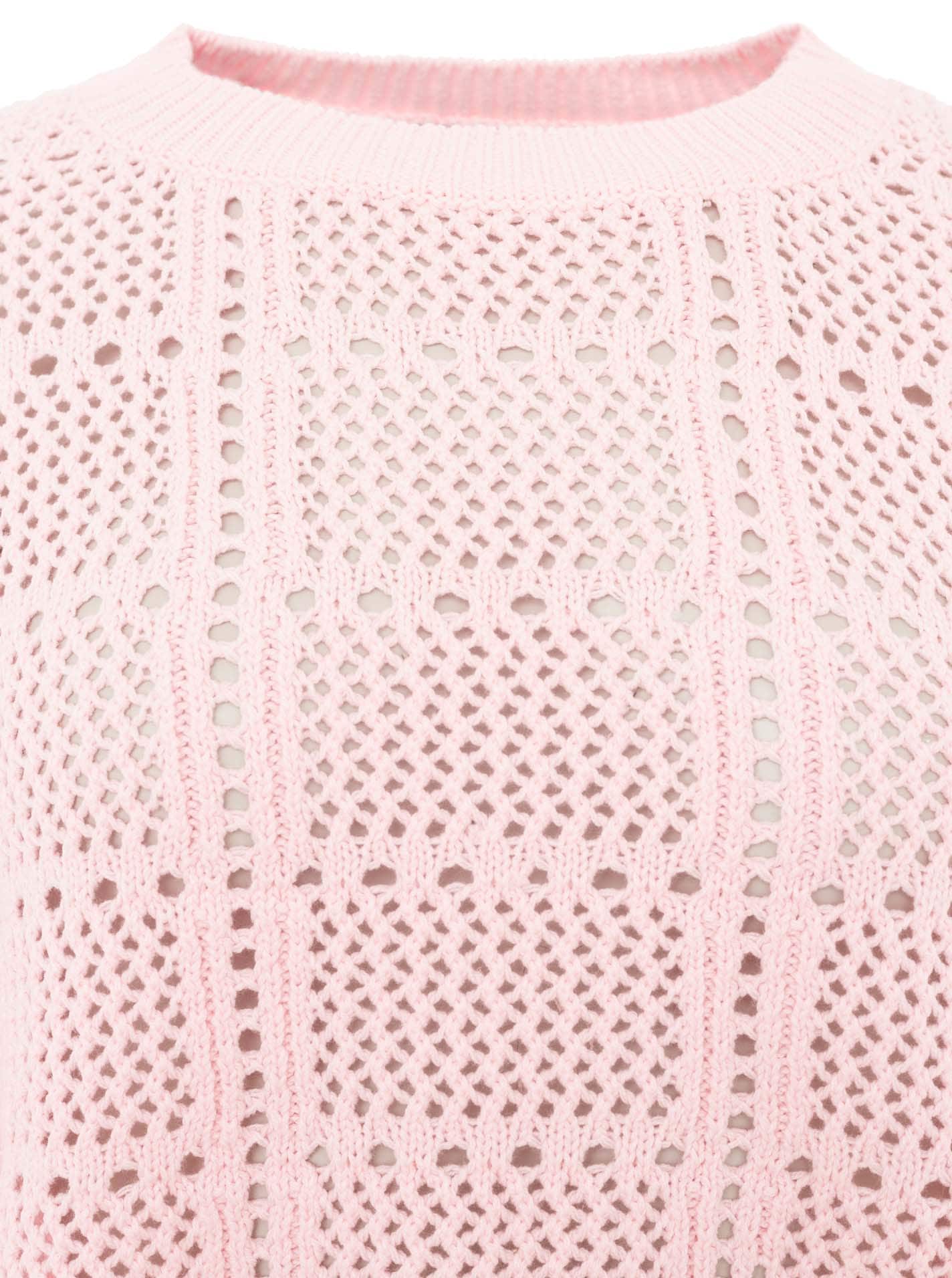 Zwillingsherz Pull en tricot »"Lochstrick"« mit Lockstrickmotiv