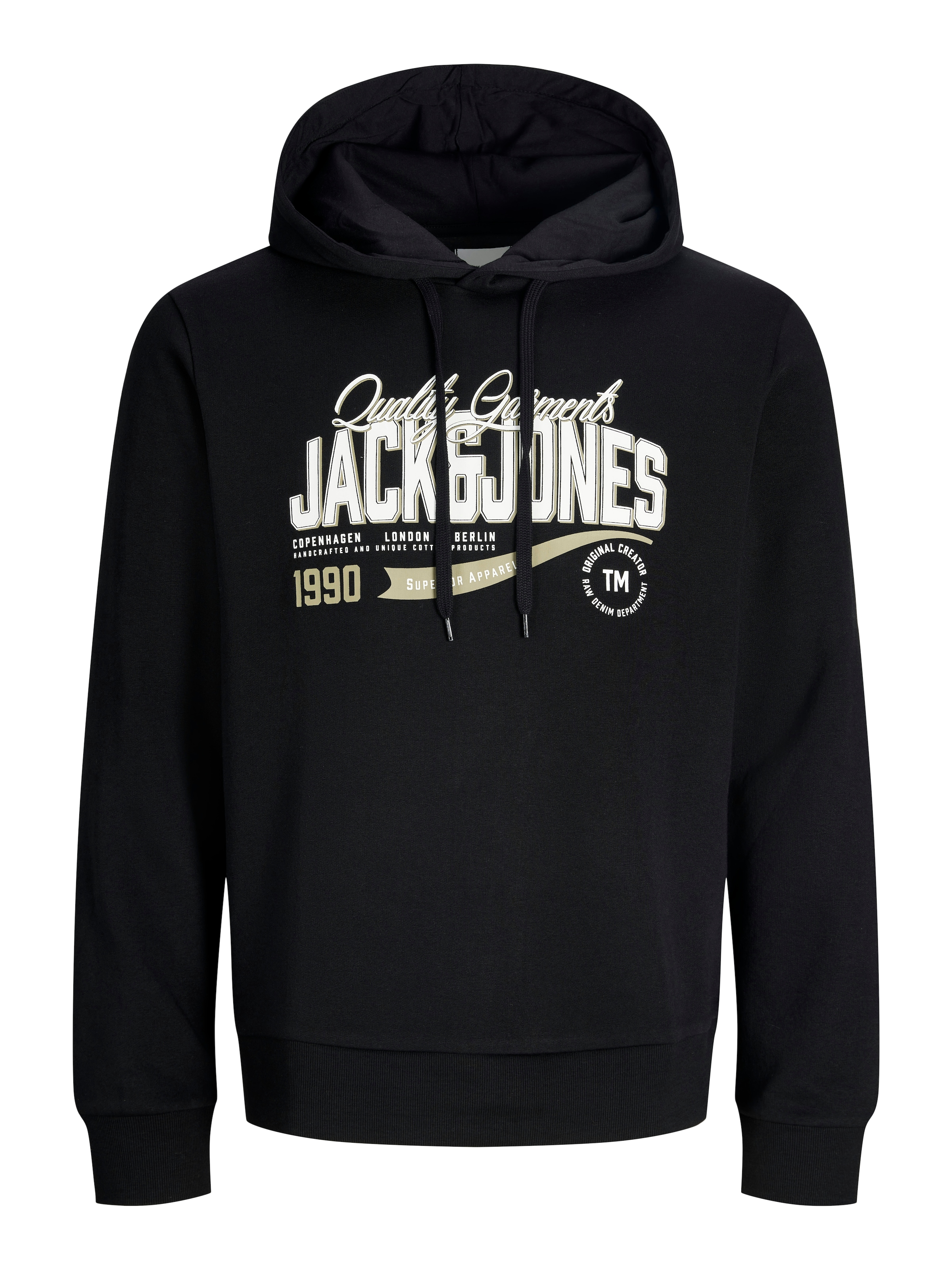 Jack & Jones PlusSize Sweat à capuche »JJELOGO SWEAT HOOD 2 COL AW26 SN PLS«, mélange de coton,
