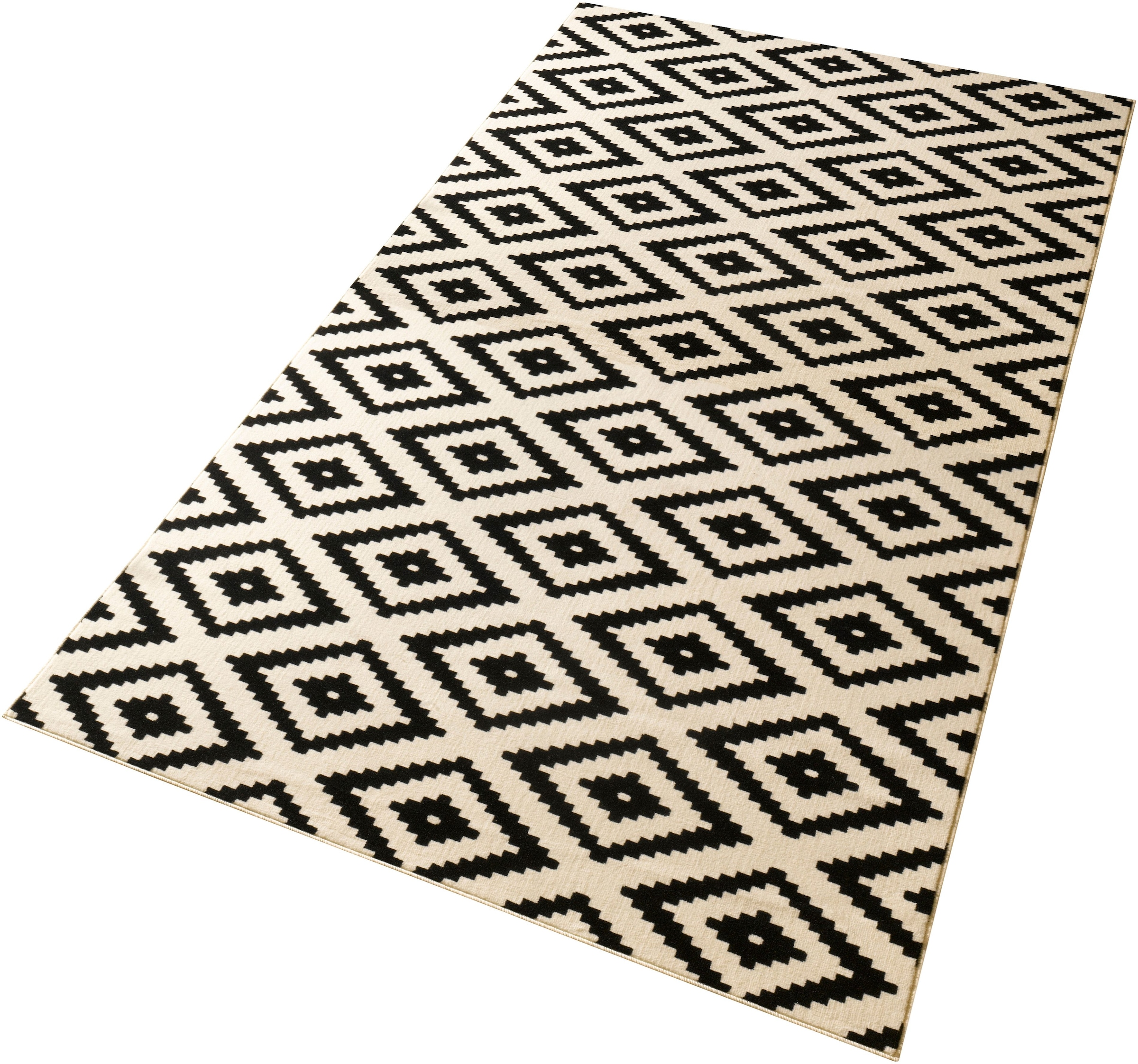 HANSE Home Tapis »Raute« Rectangulaire 9 mm Höhe Läufer, Kurzflor, Skandi, Raute, Wohnzimmer, Schlafzimmer, Flur