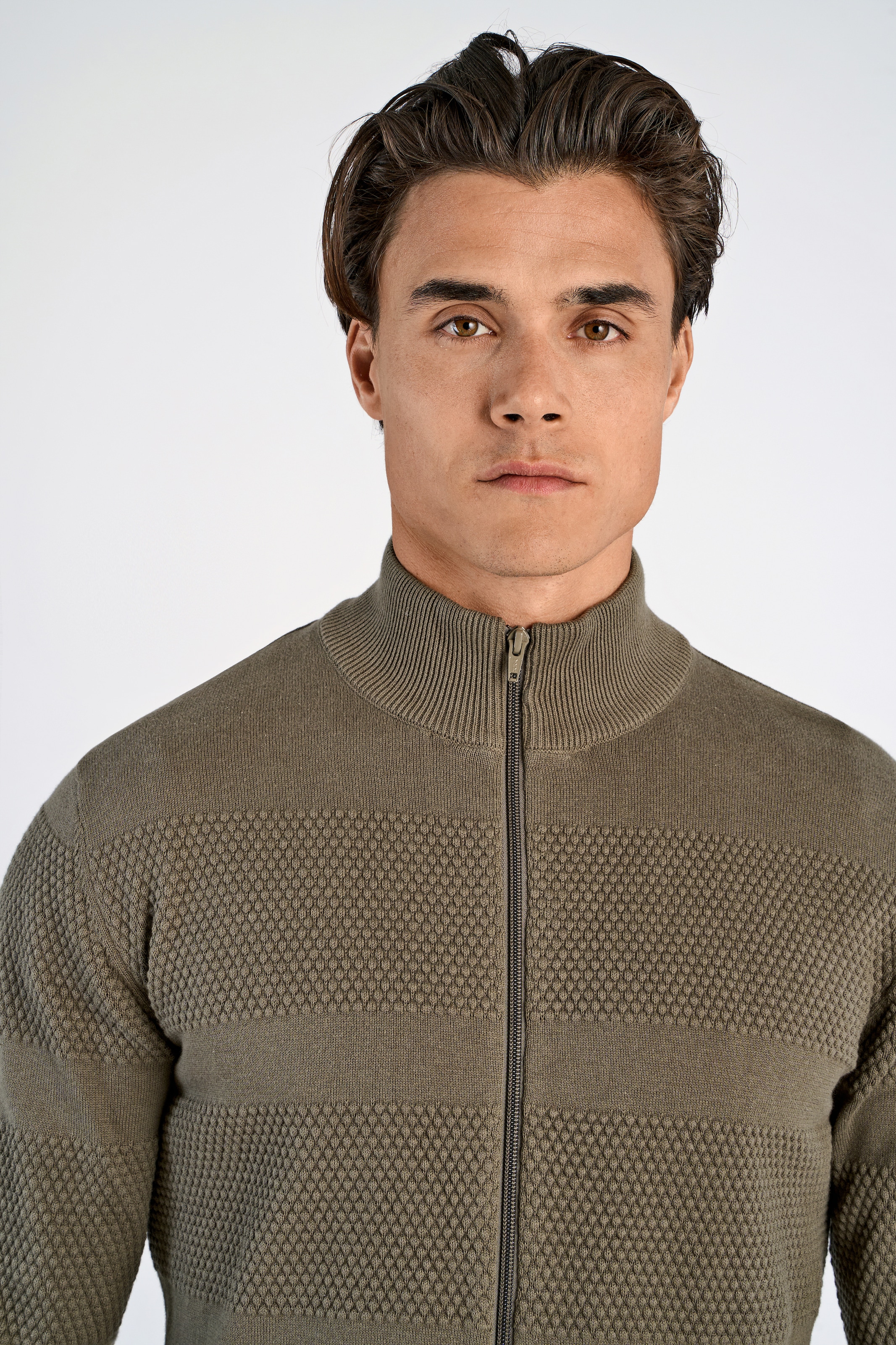 LINDBERGH Strickjacke mit Stehkragen und Reissverschluss