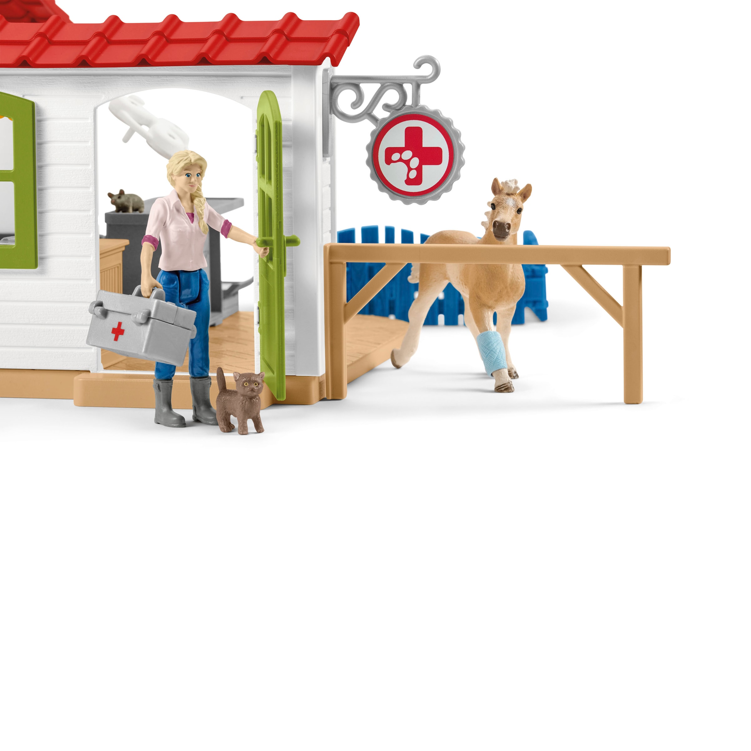 Schleich® Spielwelt »FARM WORLD, Tierarzt-Praxis mit Haustieren (42502)« Made in Europe