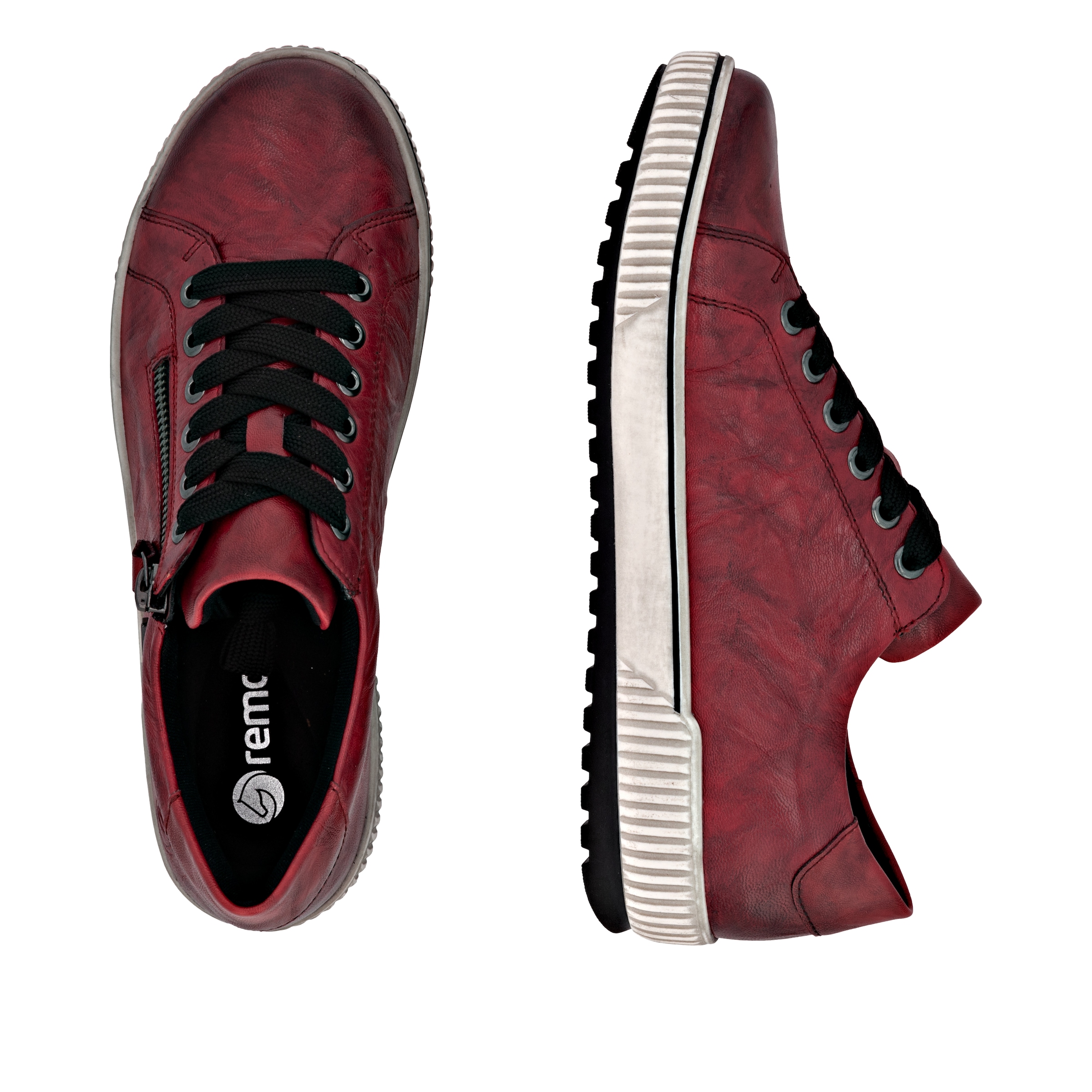 Remonte Baskets à plateforme  , chaussure de loisirs, chaussure basse, chaussure à lacets avec fermeture éclair extérieure
