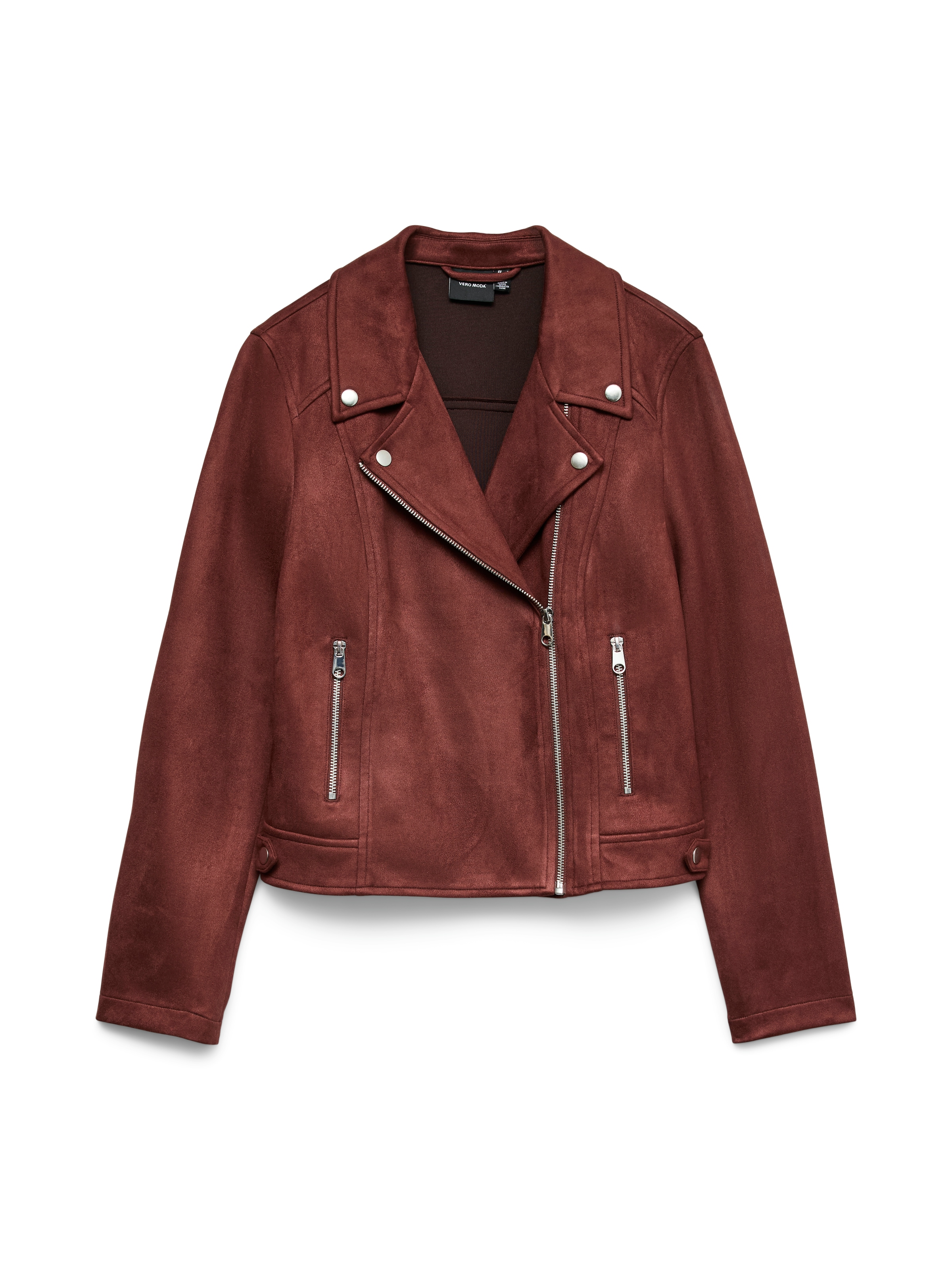 Vero Moda Veste de motard »VMJOSE SHORT FAUX SUEDE JACKET GA NOOS« mit asymetrischem Reissverschluss