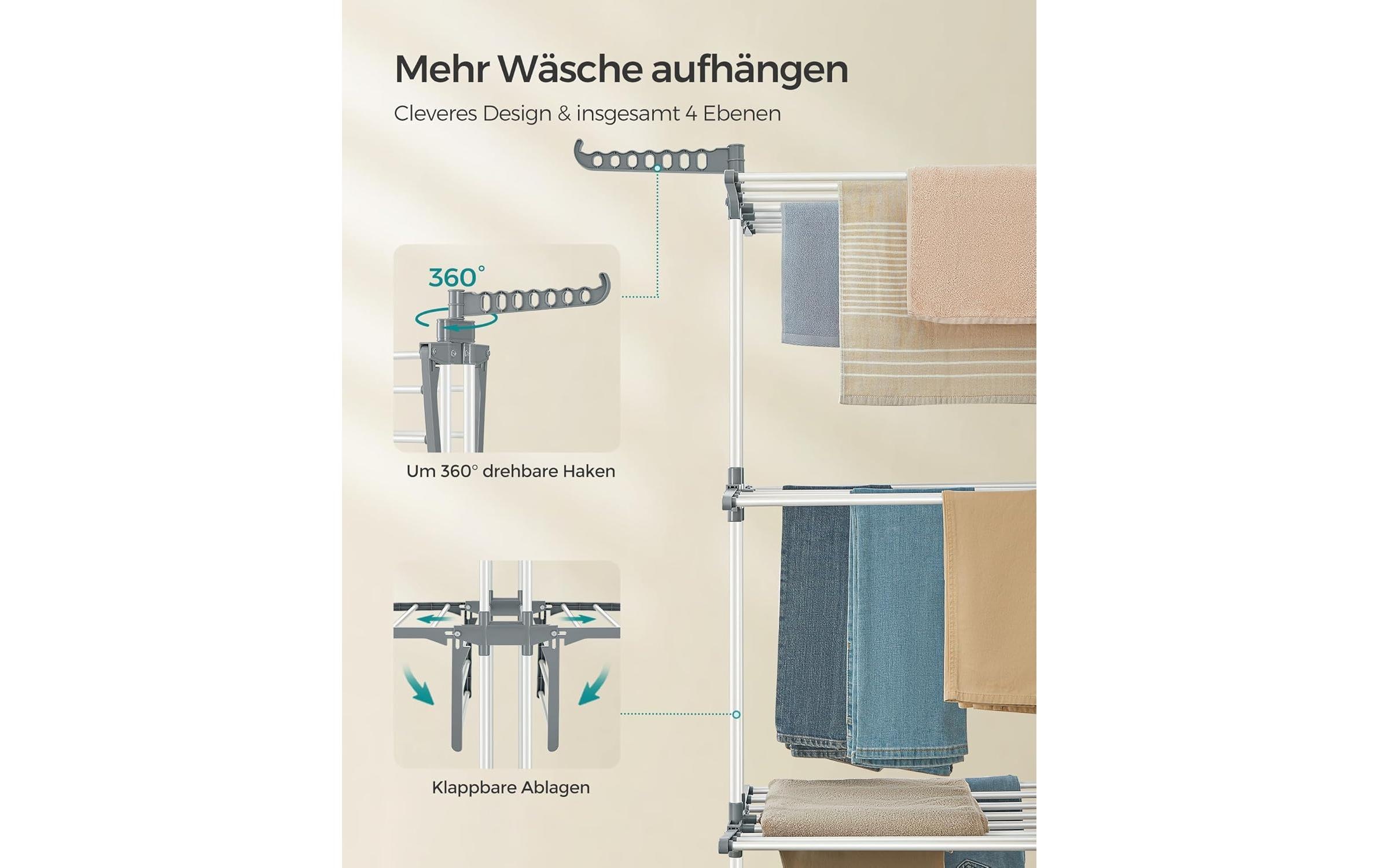 SONGMICS Séchoir à linge »126 m«