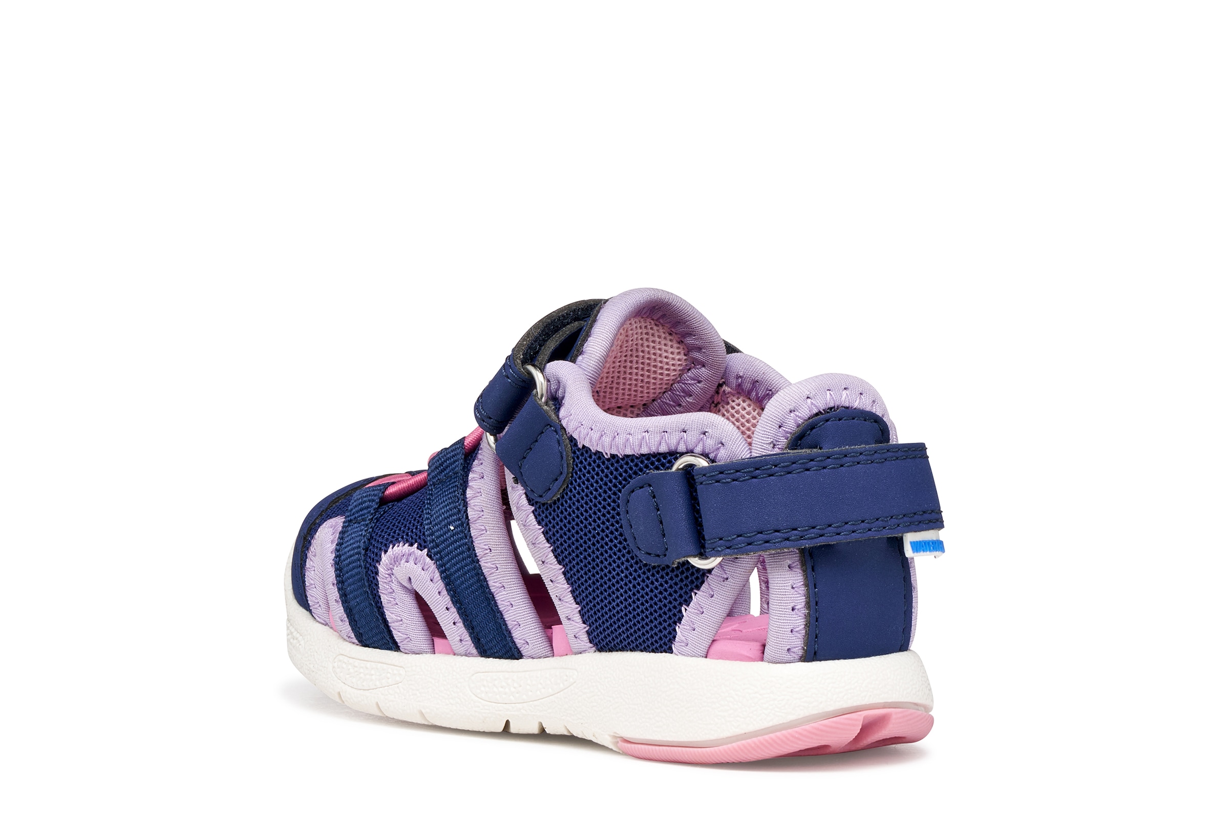 Geox Lauflernschuh »B SANDAL MULTY GIRL«  Babyschuh, Sommerschuh, Klettschuh, Grössenschablone zum Download