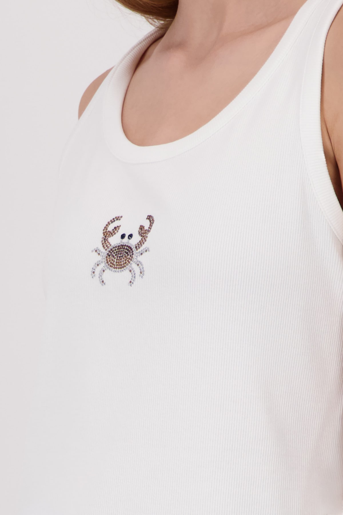 Monari Débardeur »Top Krebs« Regular fit mit Strass-Krebs