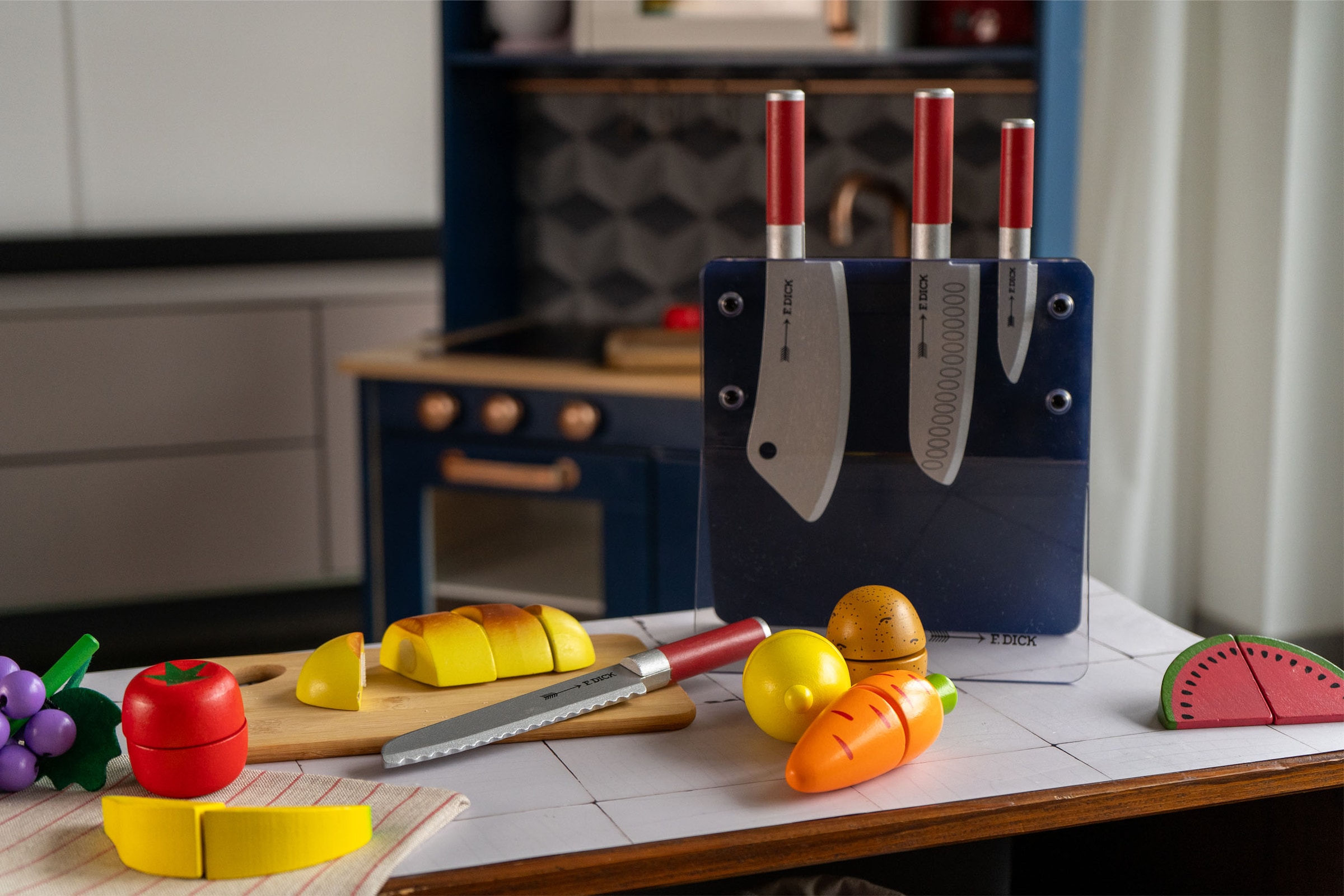 Tanner Spielbesteck »F. Dick Messer Set inkl. Messerblock« aus Holz, FSC® - schützt Wald