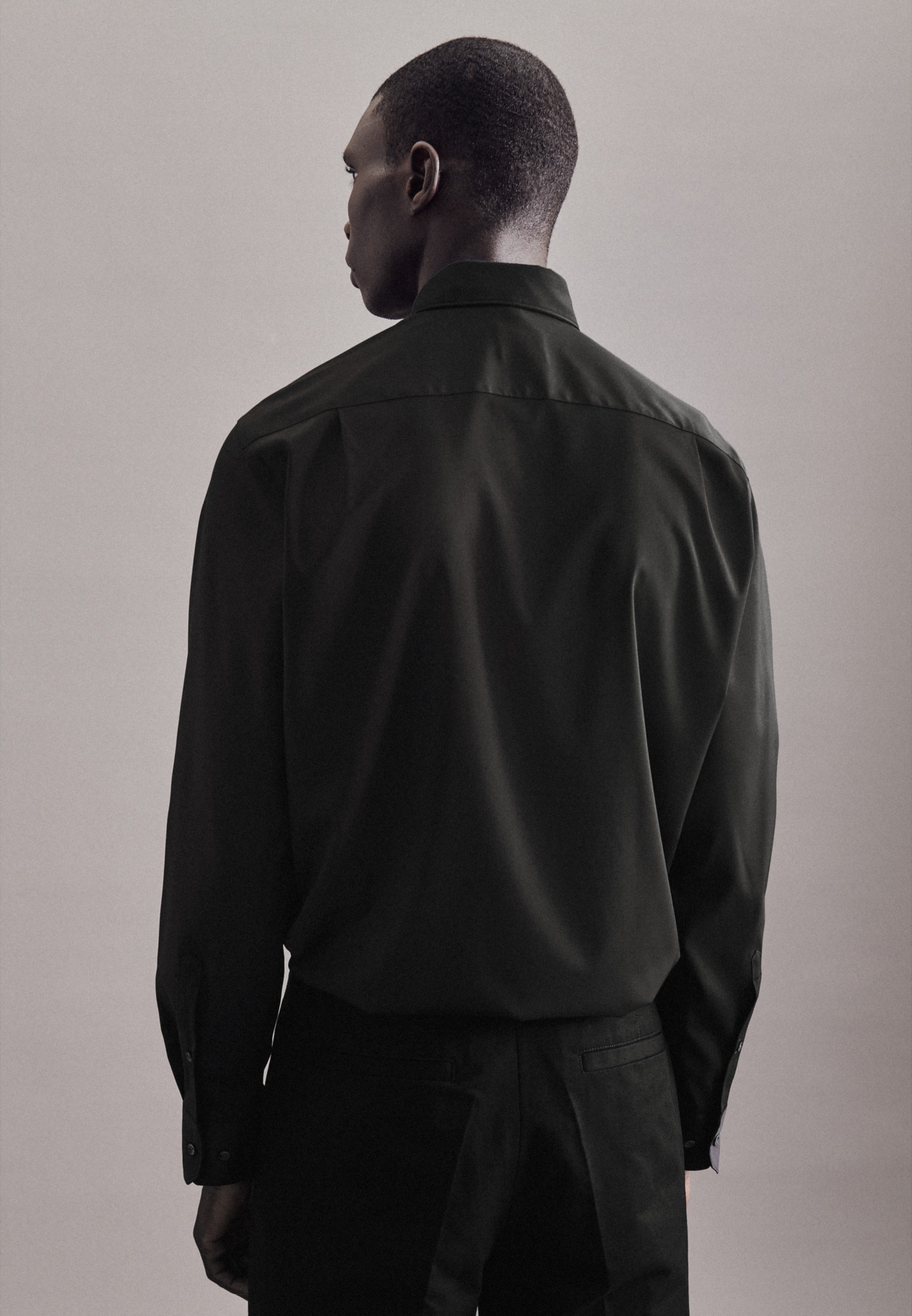 seidensticker Chemise d'affaires »Schwarze Rose« Regular 1/1 Kentkragen Uni