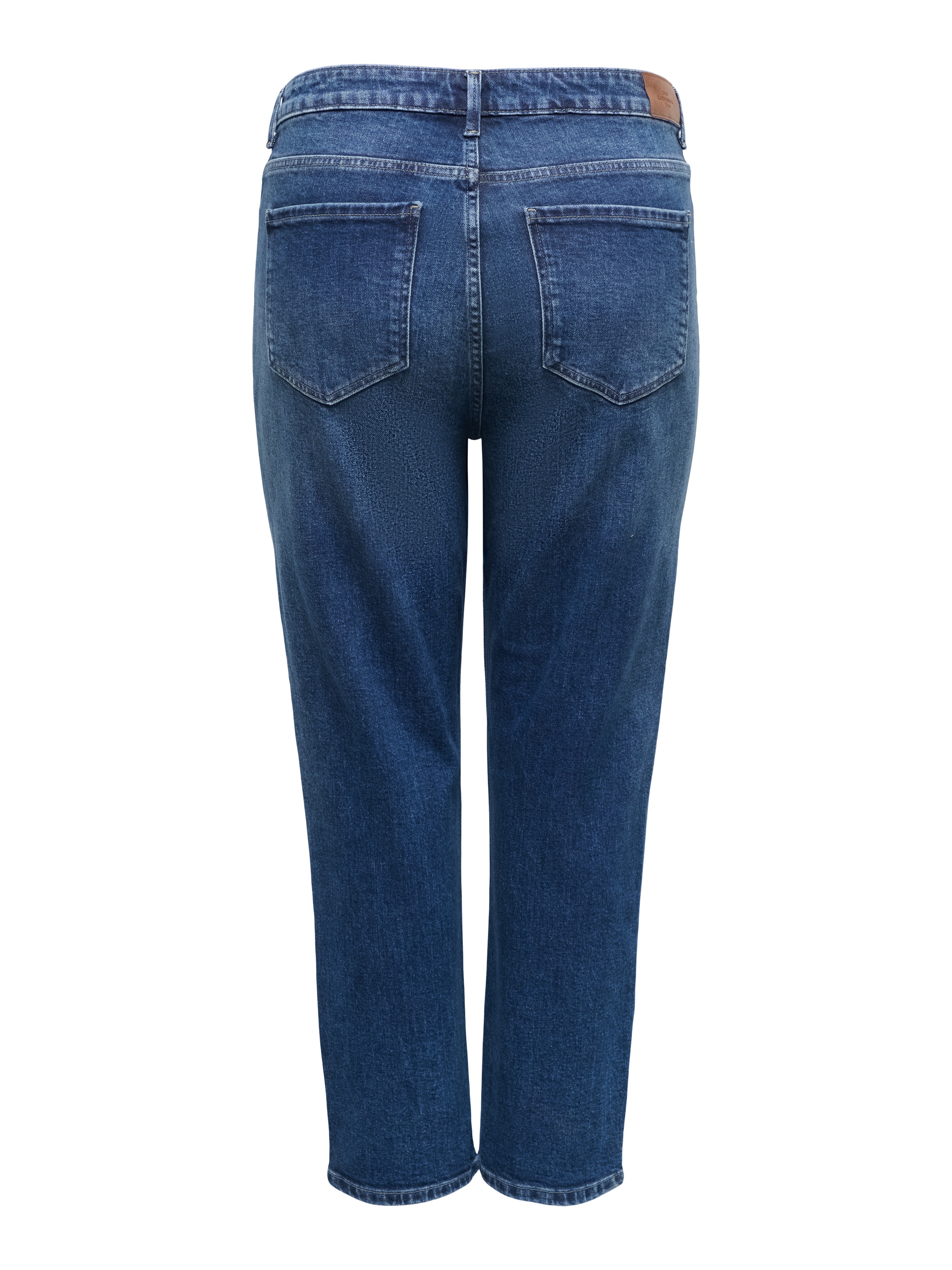 ONLY CARMAKOMA Jeans droit »CAREMILY STRETCH HW ST ANK DNM TAI440« mélange coton, taille haute