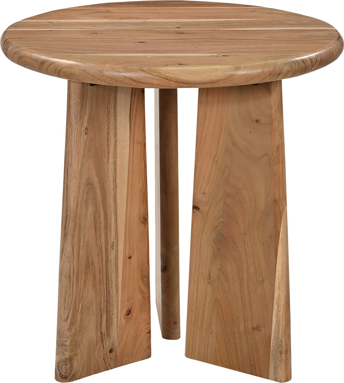 SIT Beistelltisch »Haag rund aus Akazie mit dynamischer Form & Naturholzoptik« 4 cm starke Akazienplatte mit runder Form & abgerundeten Kanten