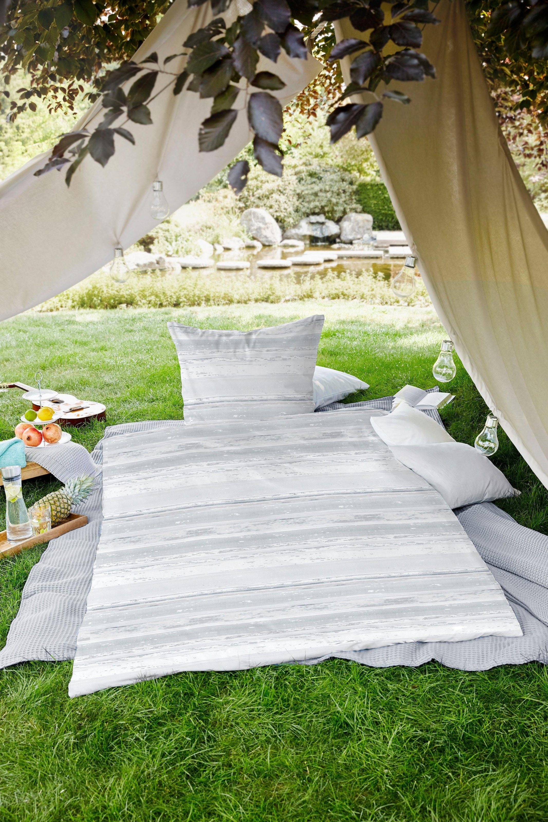 Primera Bettwäsche »Wellengang« 2 Stk. tlg. mit bewegten und zarten Linien