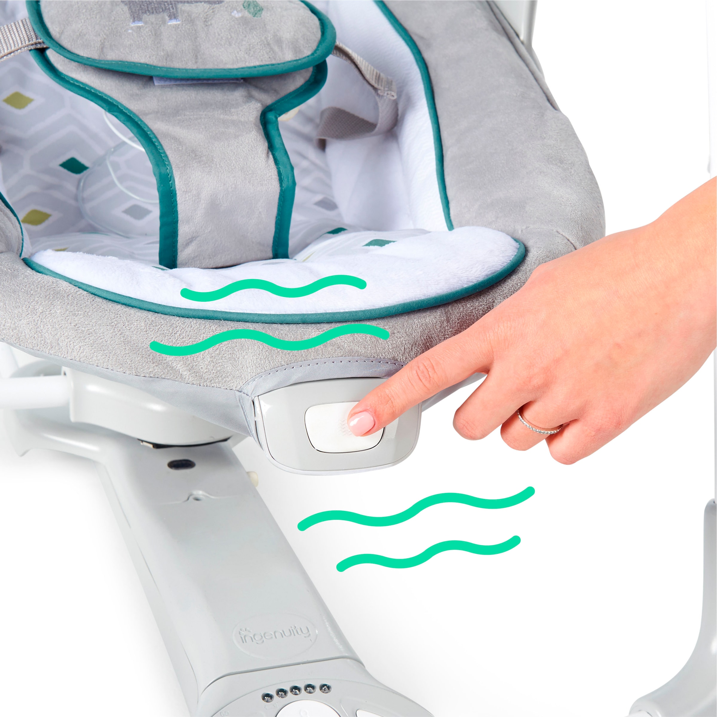 ingenuity Balançoire bébé »ConvertMe Swing-2-Seat Portable Swing - Nash« mit automatischer Schaukelfunktion und Sound-Effekt