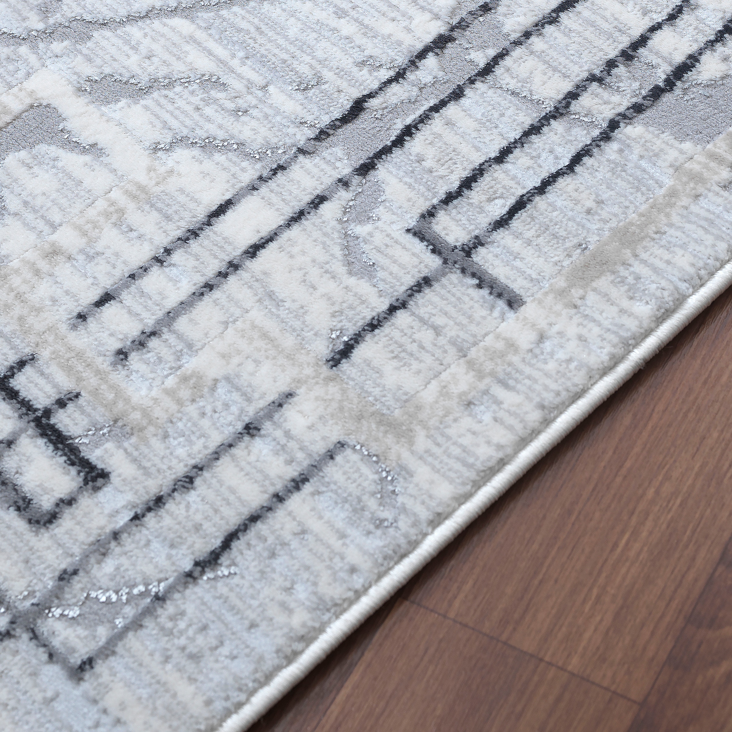 Sanat Tapis »Harmony 3214« Rectangulaire 12 mm Höhe abstrakter Kurzflorteppich, Wohnzimmer, auch als Läufer