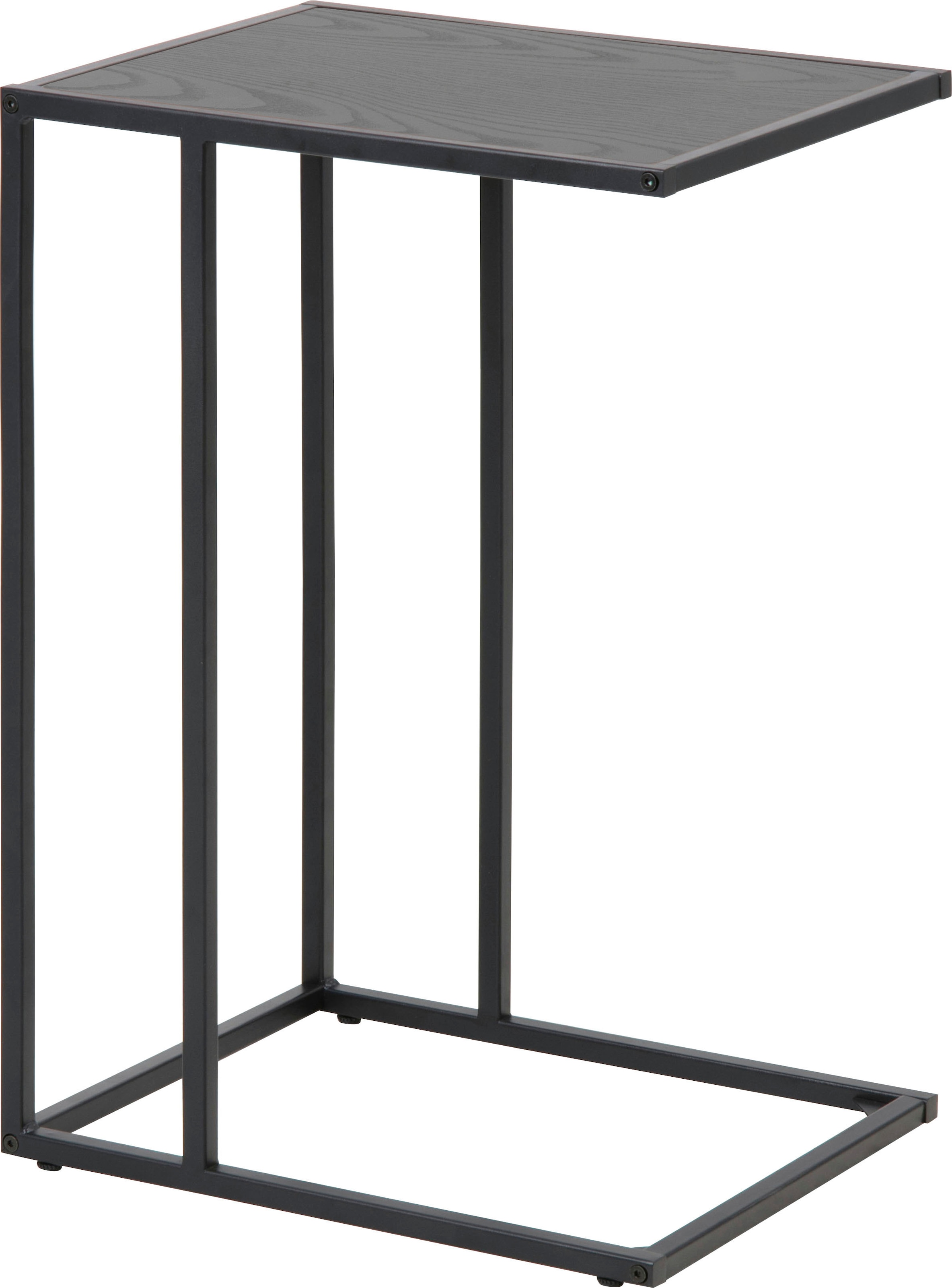 ACTONA GROUP Beistelltisch mit schmalen Metallgestell im modernen Industrie-Look, Höhe 63 cm