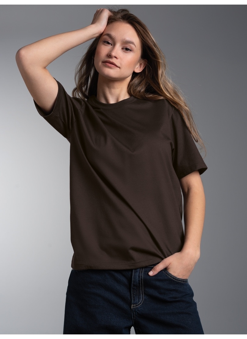 Trigema T-shirt »TRIGEMA T-Shirt DELUXE Baumwolle« 1