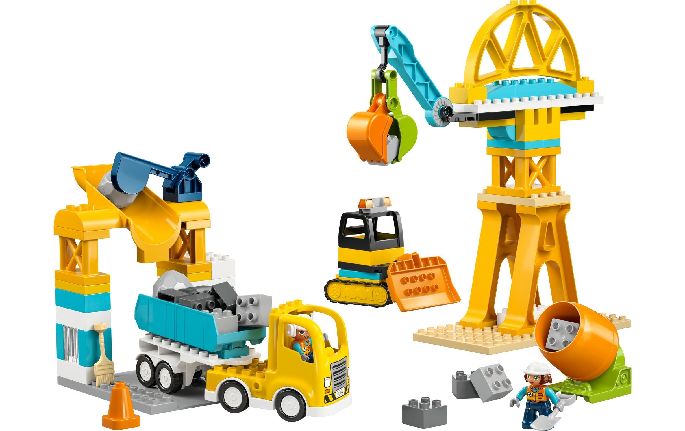   Konstruktionsspielsteine »DUPLO® Baustelle mit Baufahrzeugen – 3-in-1-Set 10476« Kategorie: Baustelle