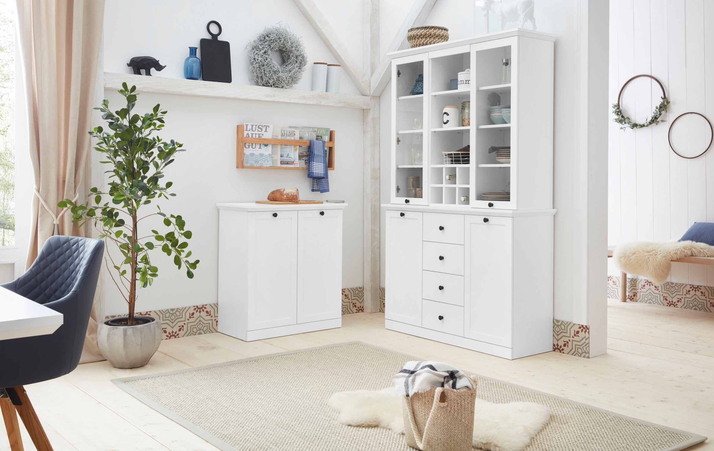 Home affaire Schuhkommode »Örebro« zeitloser Landhausstil,