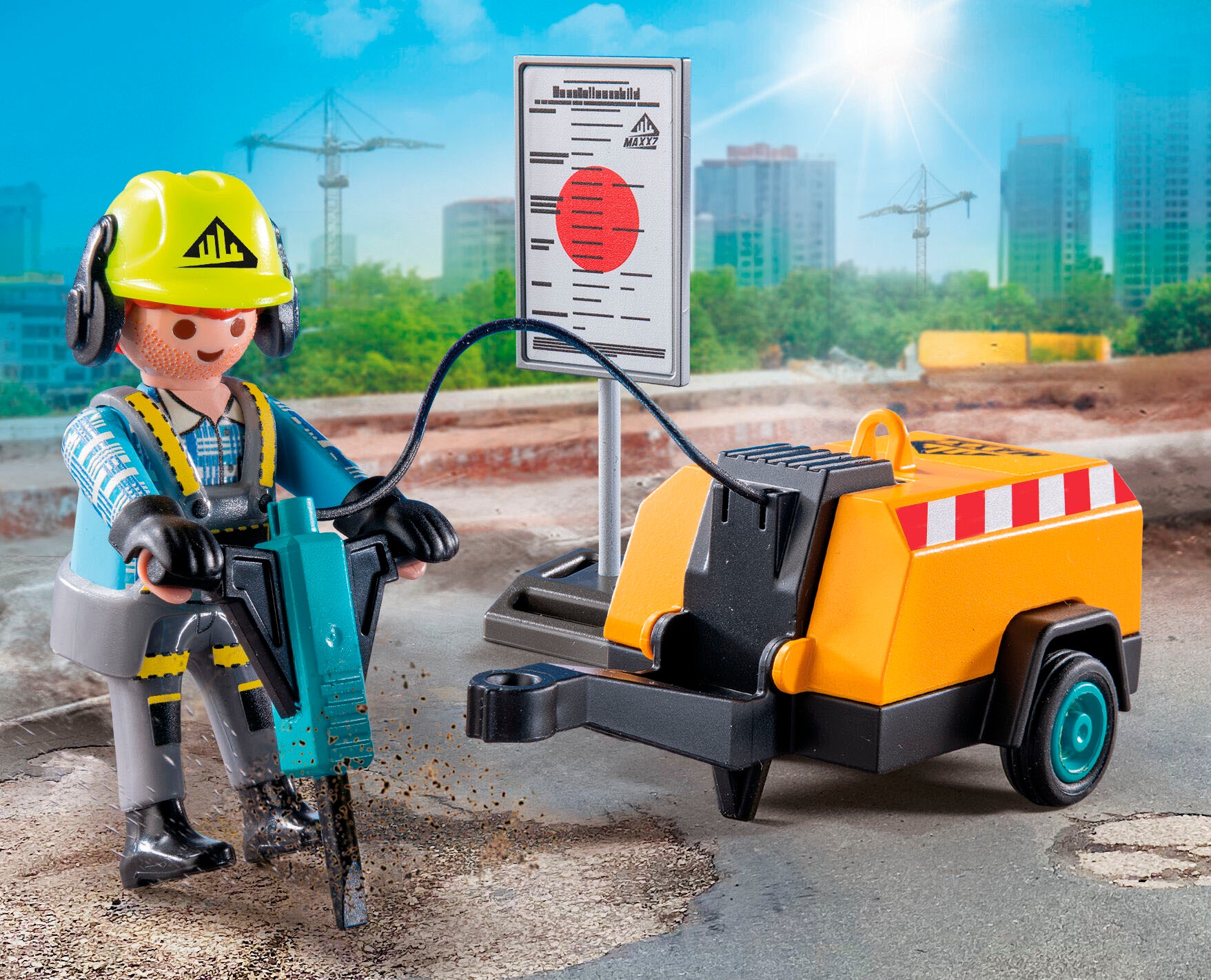 Playmobil® Jeu de construction »Bauarbeiter mit Meissel (71752), Playmobil Action Heroes«