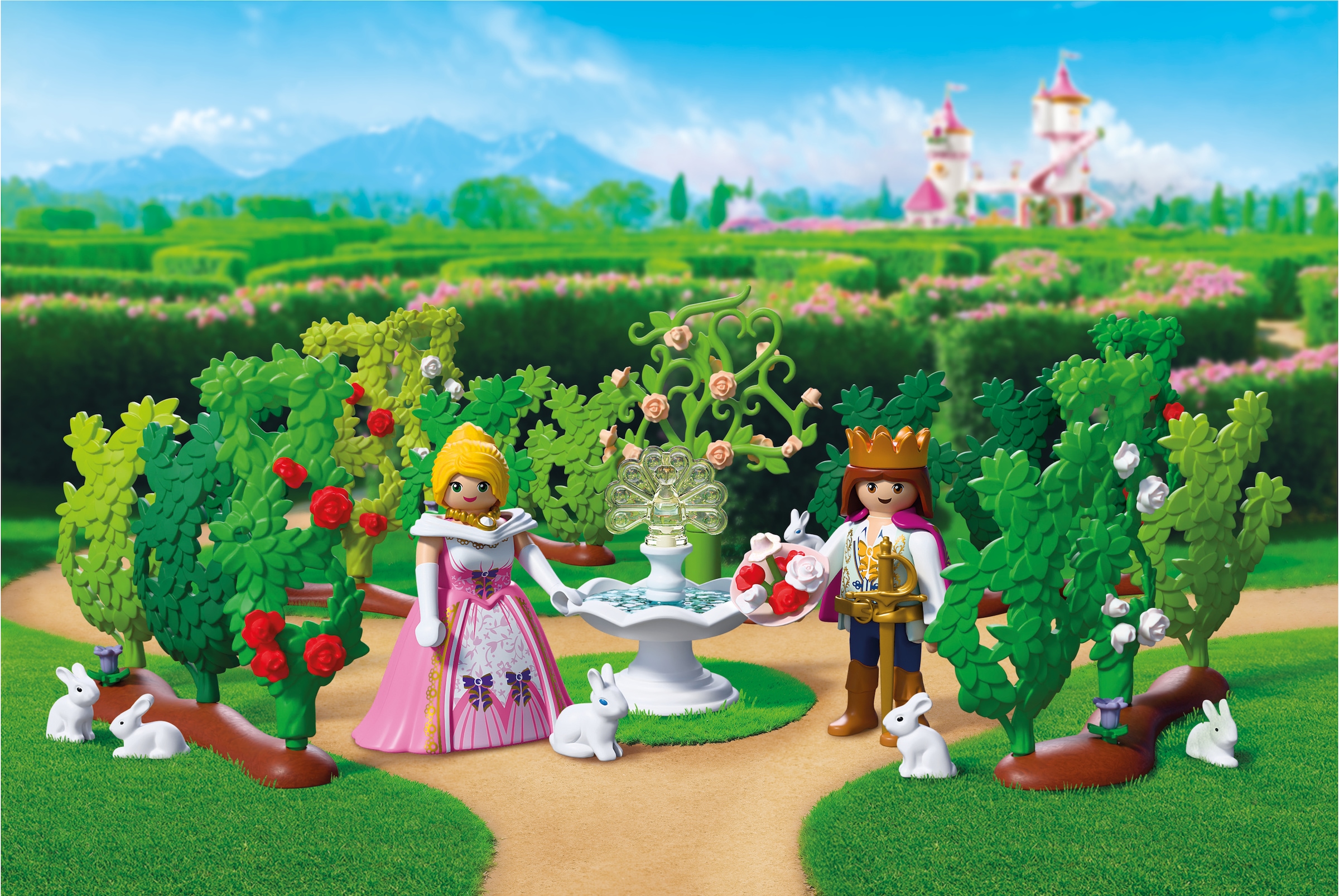 Playmobil® Jeu de construction »Königlicher Irrgarten (72053), Princess« Made in Europe