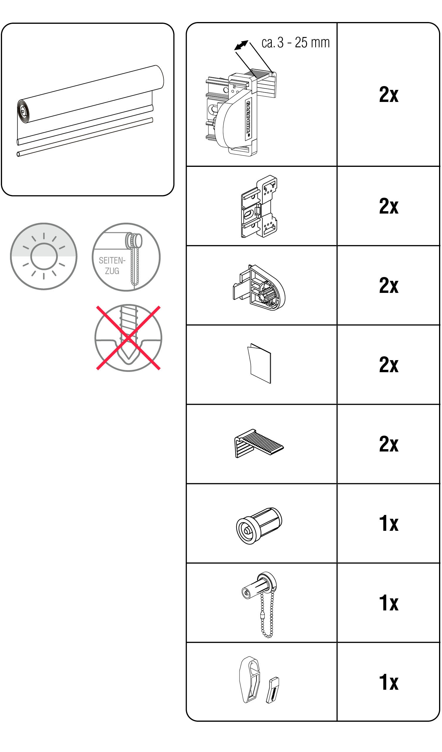 GARDINIA Seitenzugrollo »EASYFIX Rollo Natur« Lichtschutz Sichtschutz mit Bohren/ohne Bohren freihängend Schraubmontage möglich