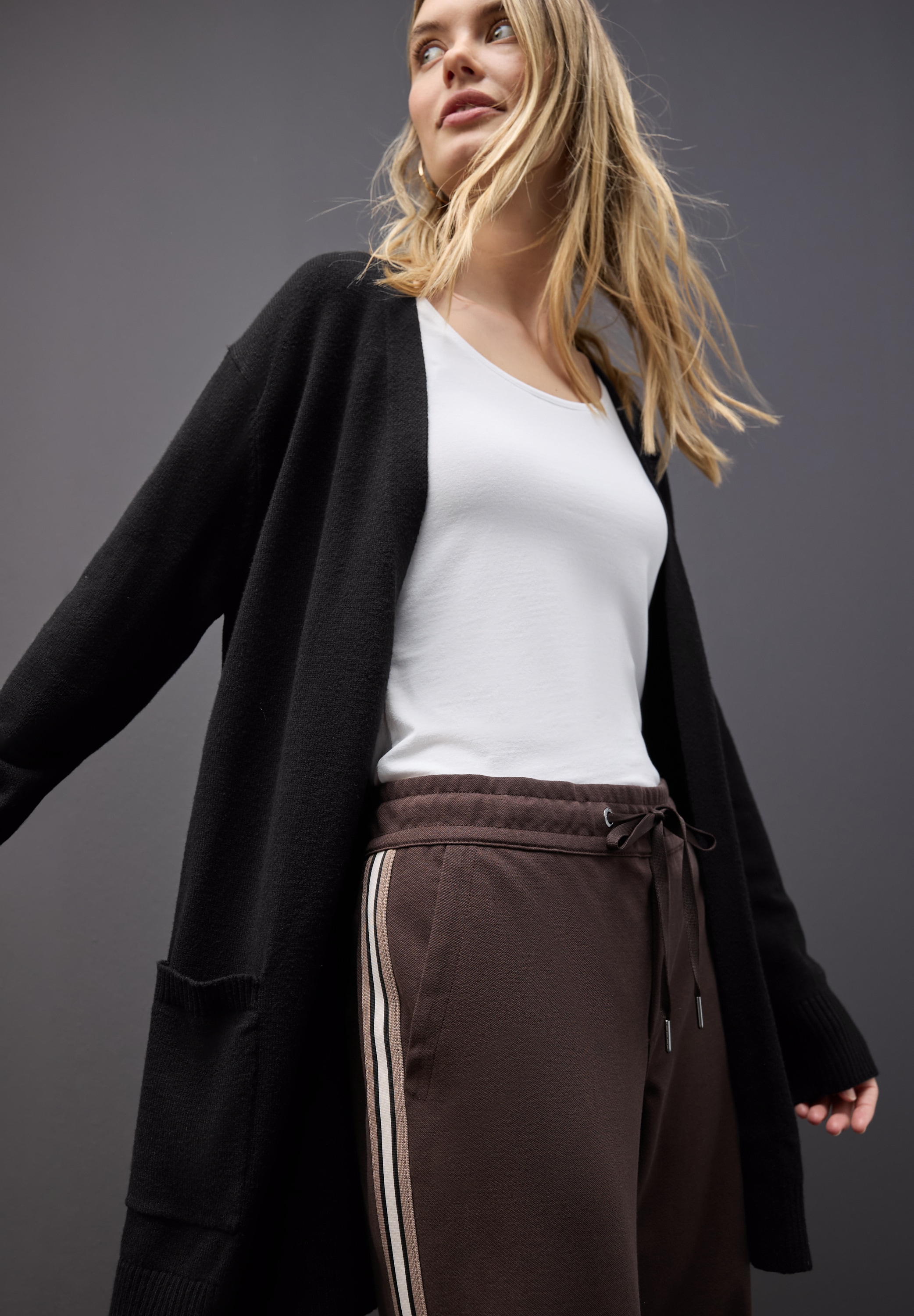 STREET ONE Cardigan ohne Verschluss, offen