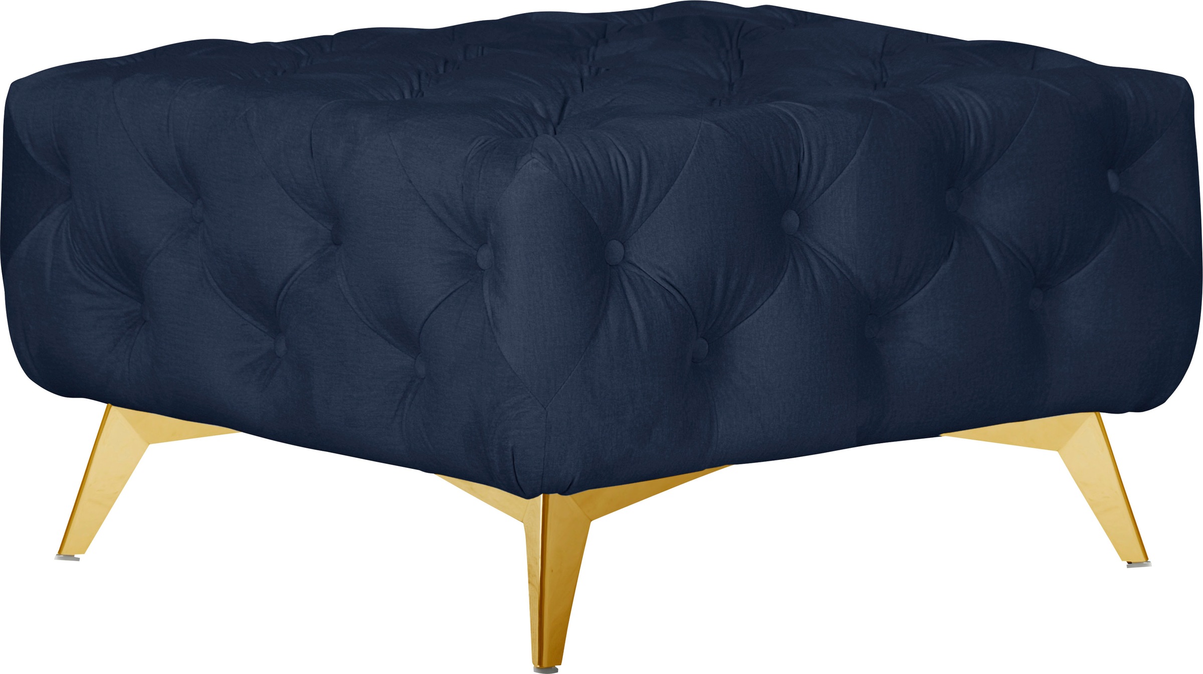 Home affaire Tabouret rembourré »Amaury« Chesterfield-Optik, Breite 80cm, Fussfarbe wählbar