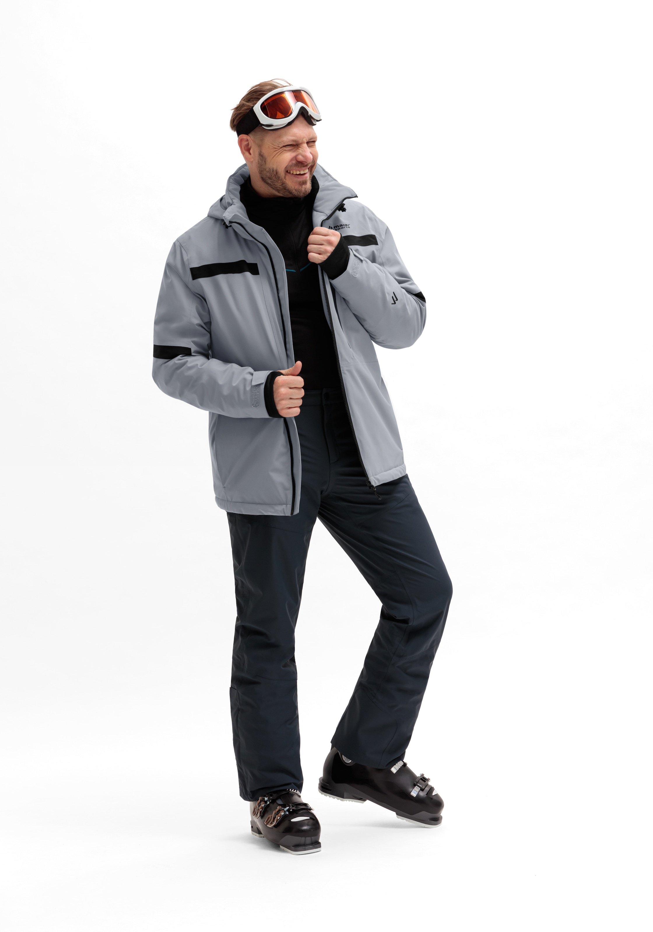 Maier Sports Skijacke »Lanciano M« Herren Winterjacke wattiert u. wasserdicht