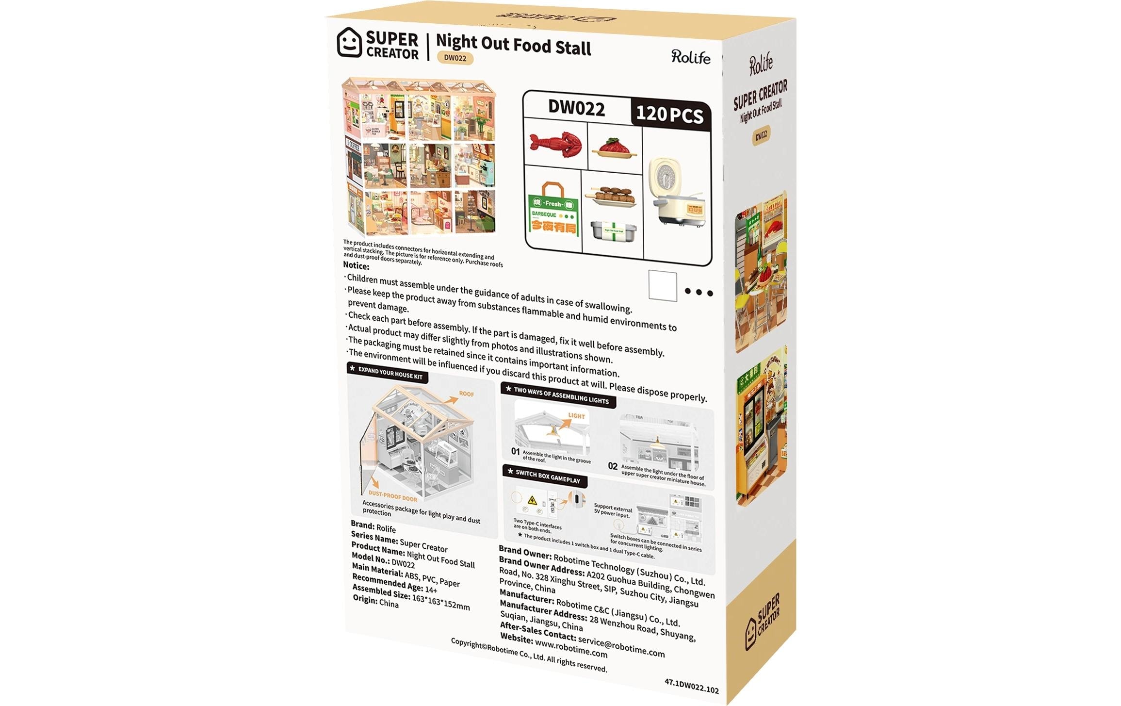   Modellbausatz »RoboTime Night Out Food Stall«