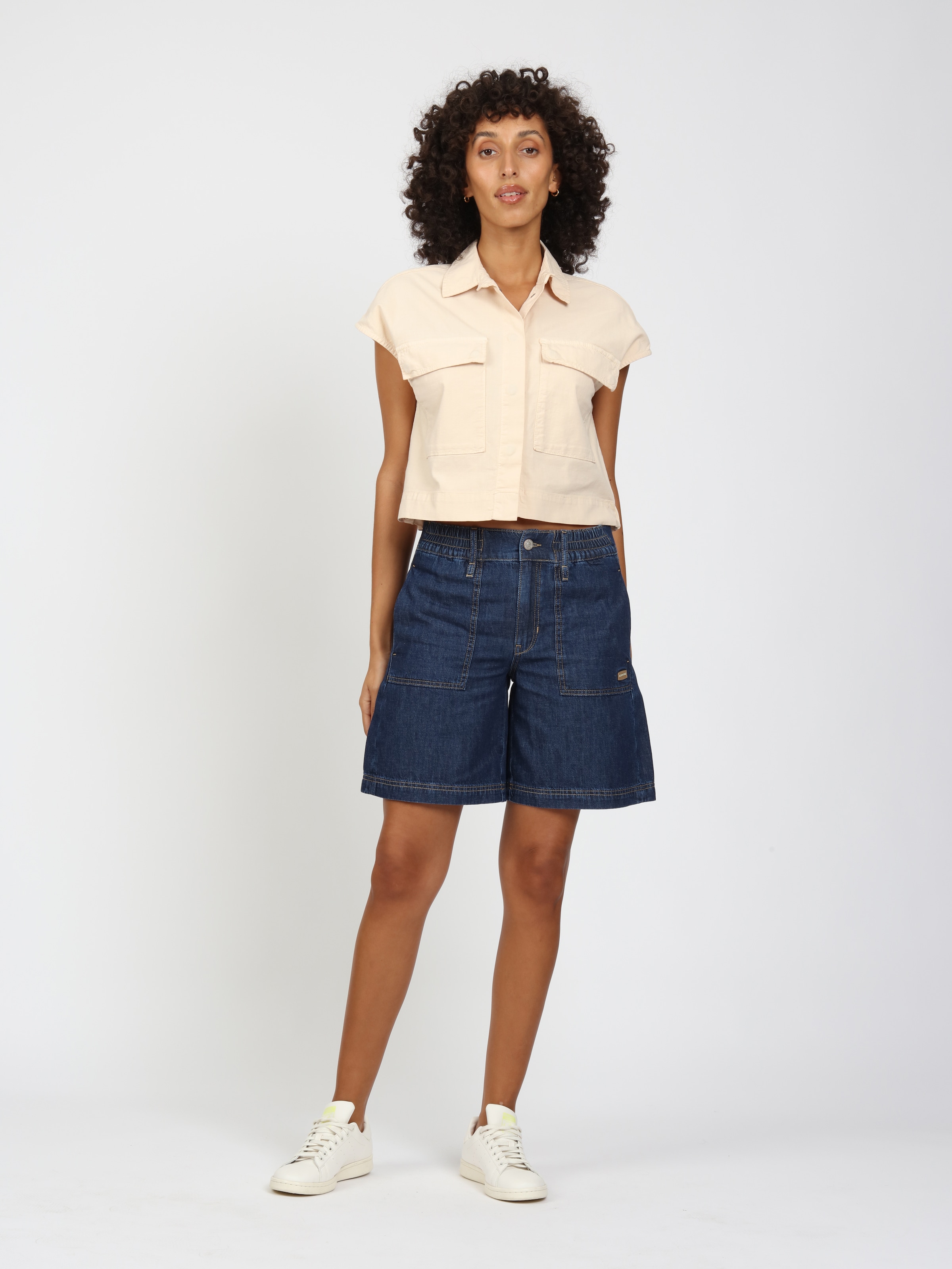 GANG Short en jean »94PALOMA SHORTS« Light Denim, coupe large