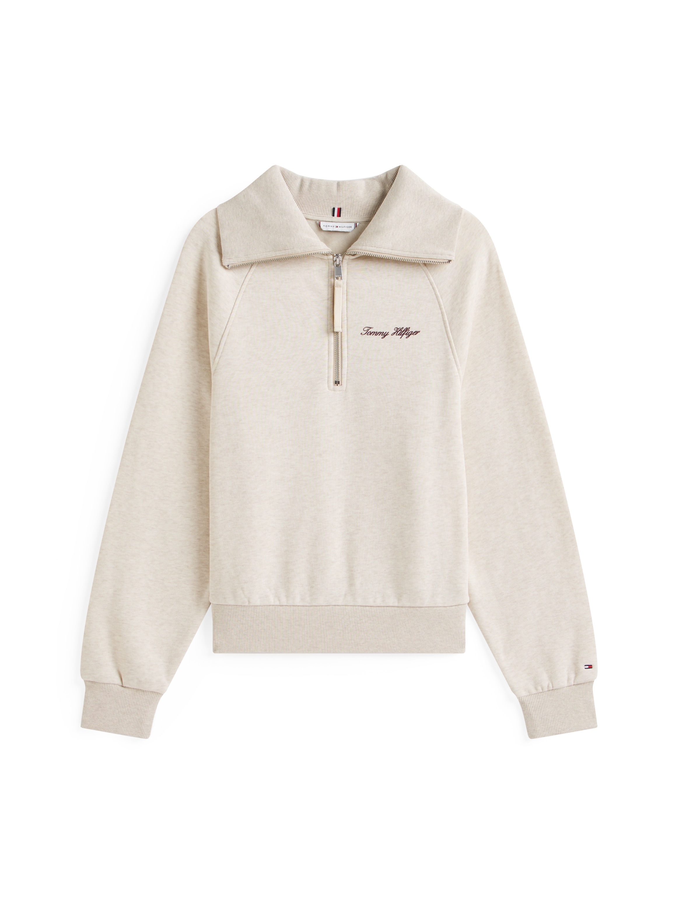 Tommy Hilfiger Sweatshirt »CLASSIC SCRIPT FLEECE HALF-ZIP«
