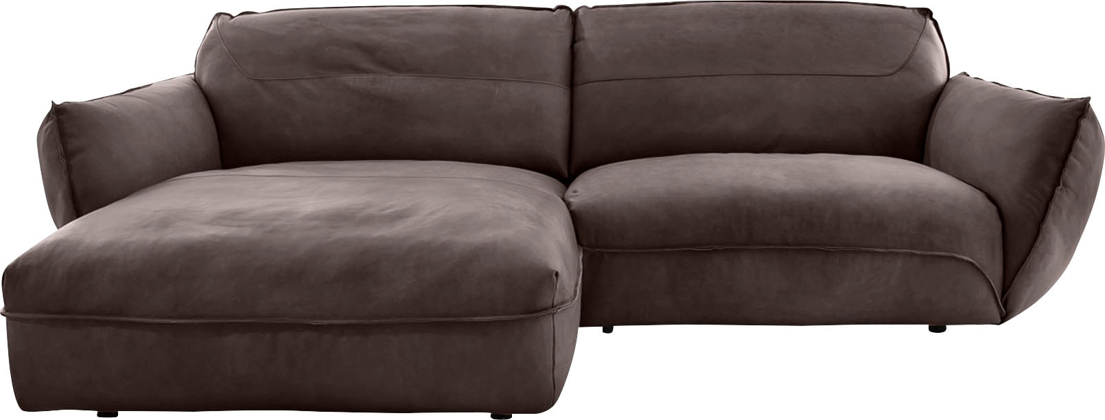 BETYPE Ecksofa »Be Type Be Chilled, Mega Sofa, Bezug: hochwertiges Anilinleder, L-Form« in 2 Breiten mit stylischer und offener Nahtführung