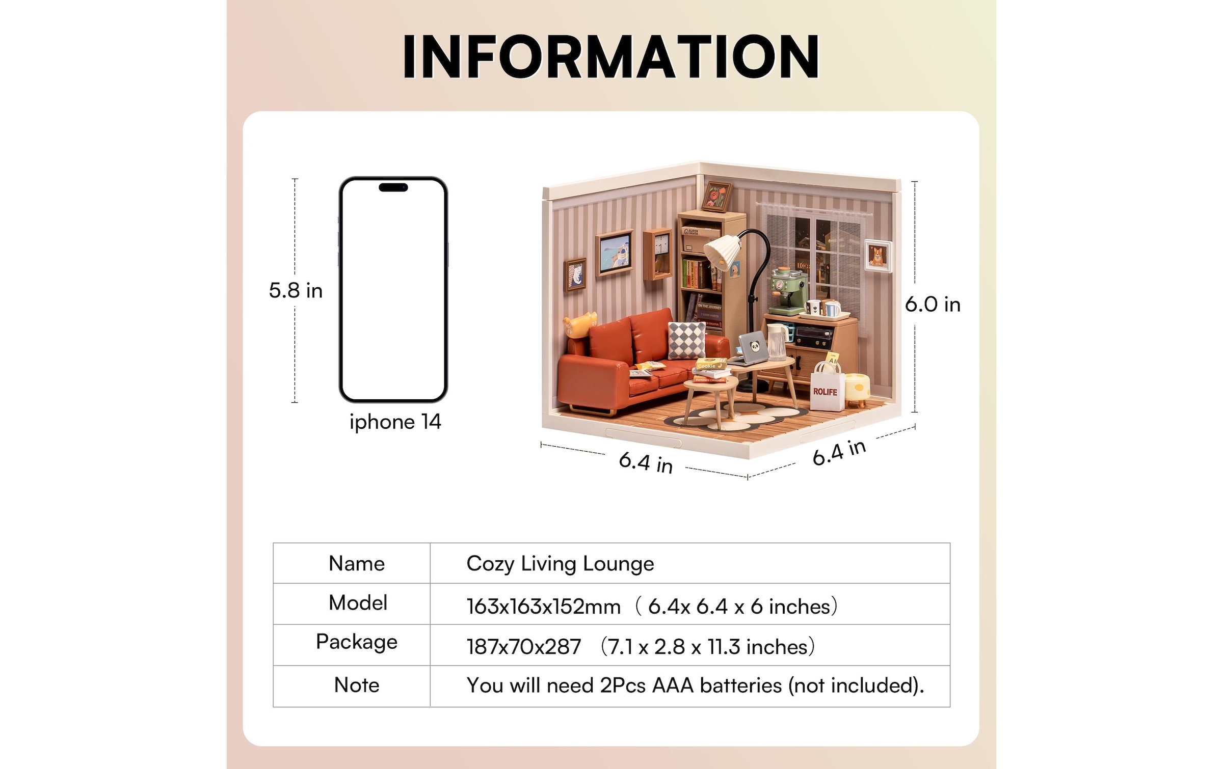   Modellbausatz »RoboTime Gemütliche Wohnlounge«