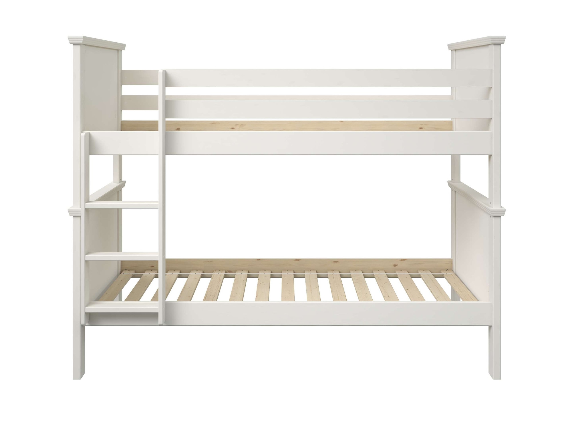 GOODproduct Lit superposé »Erik, teilbar in 2 Einzelbetten, Kassettenoptik, Landhausstil« mit Lattenroste, Massivholz, Made in EU
