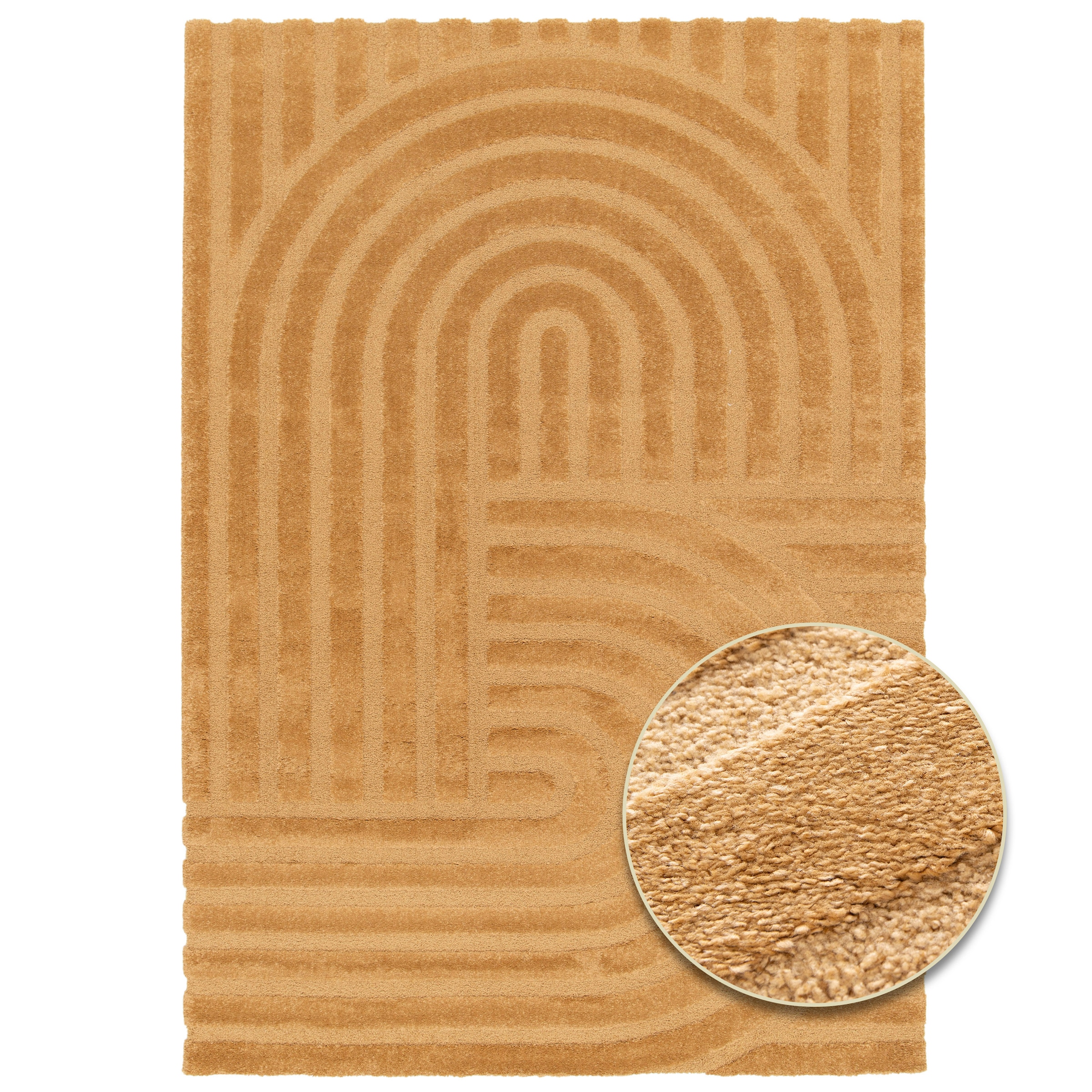 Primaflor-Ideen in Textil Tapis »COSMO Swing, Made in Belgium« Rectangulaire 14 mm Höhe design moderne, effet haut-bas, poil doux