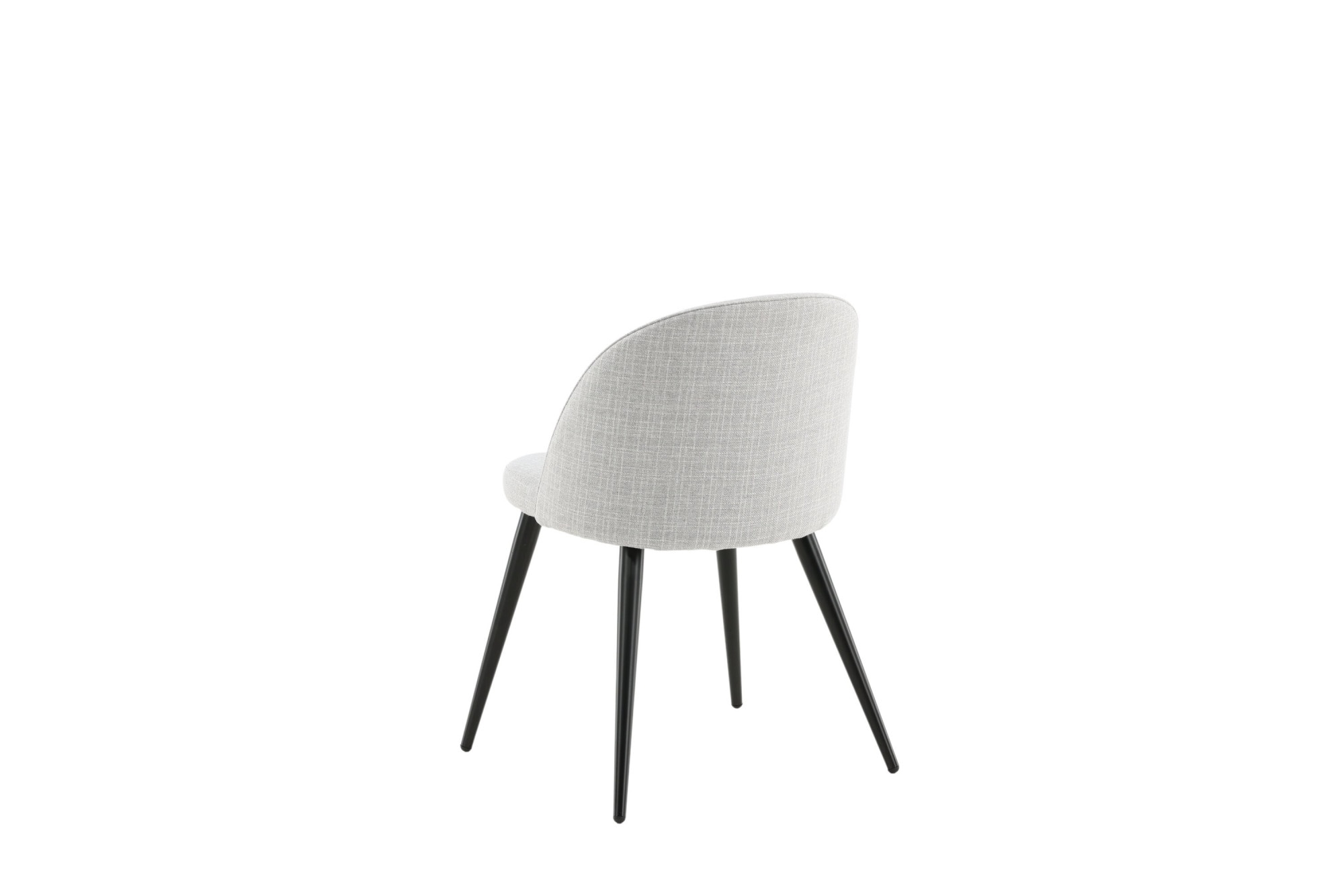 Venture Home Esszimmerstuhl »Velvet, 2er-Set Esszimmerstühle in Schwarz-Stoff, 150 kg belastbar« () 2 Stk.Polsterstuhl, Stoffbezug, Metallbeine, abgerundet, vielseitig