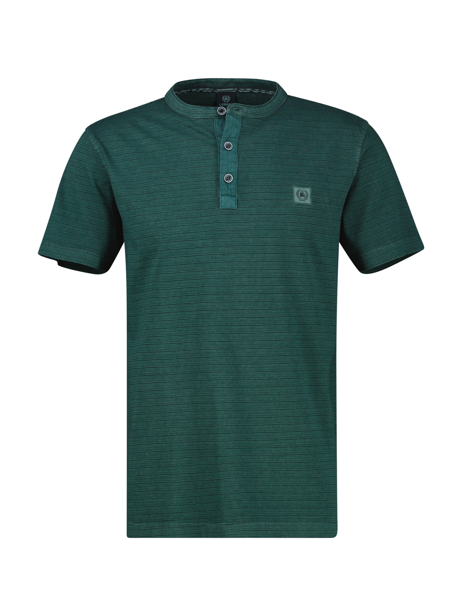 LERROS T-shirt à manches courtes avec col Serafino