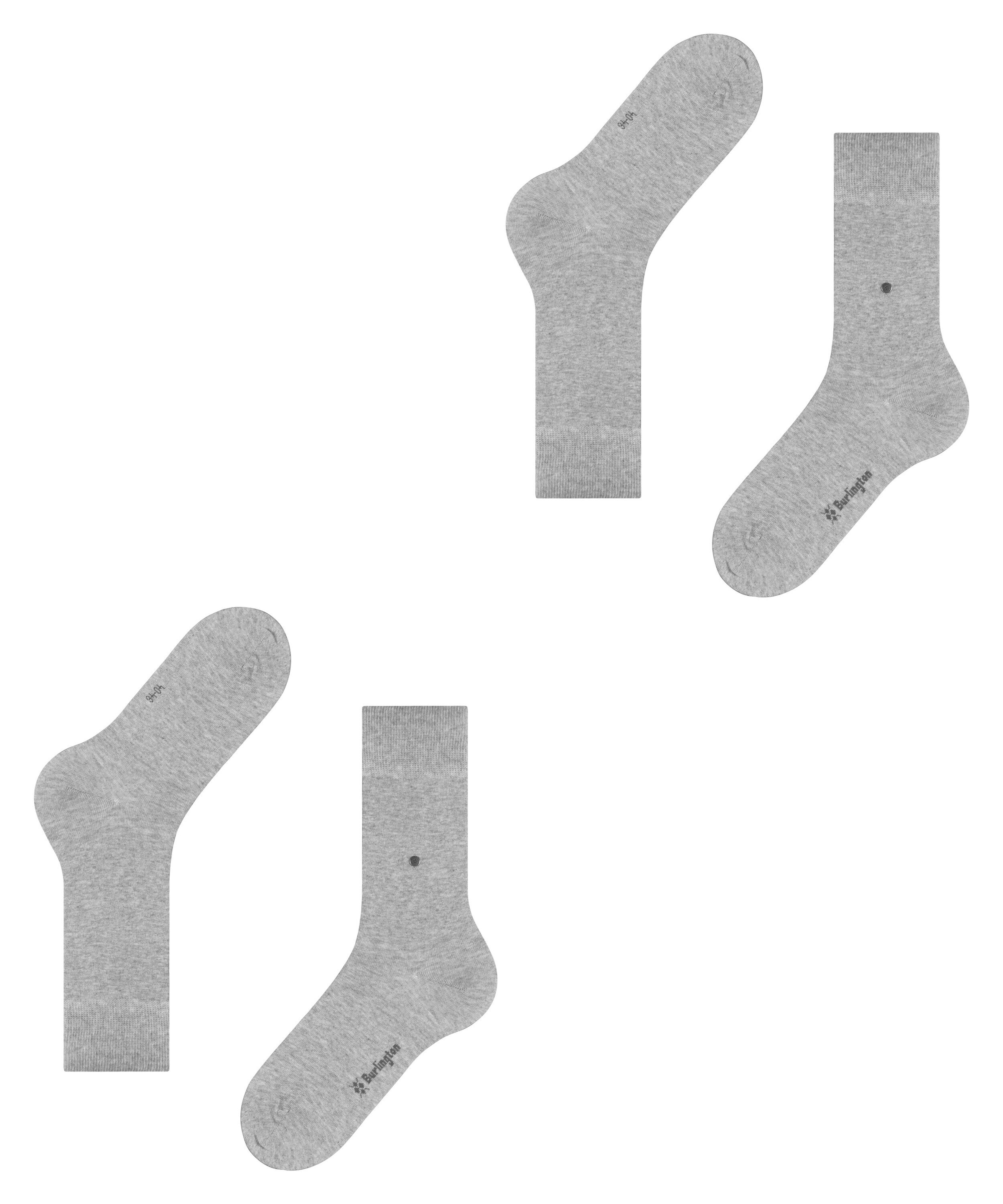 Burlington Chaussettes »Everyday« 2 paires,  taille unique 40-46, uni, clip Burlington